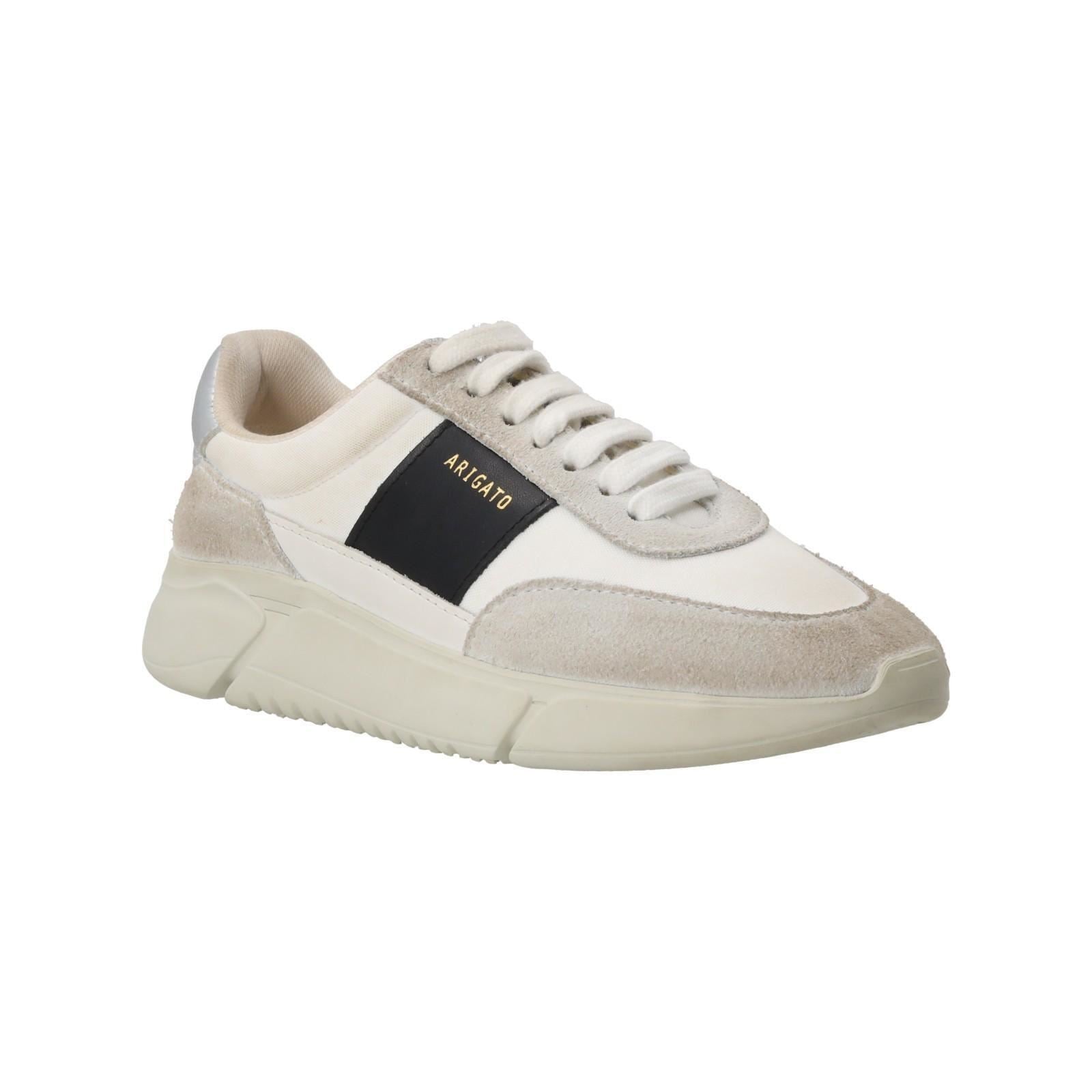 AXEL ARIGATO Genesis Vintage Runner Trainers Low Top Lace Up White/Comb-MALFORD OF LONDON SAVILE ROW MENSWEAR OUTLET