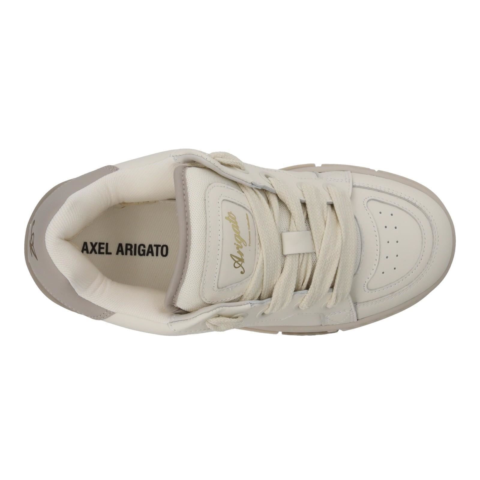 AXEL ARIGATO Haze Trainers Low Top Lace Up Beige-MALFORD OF LONDON SAVILE ROW MENSWEAR OUTLET