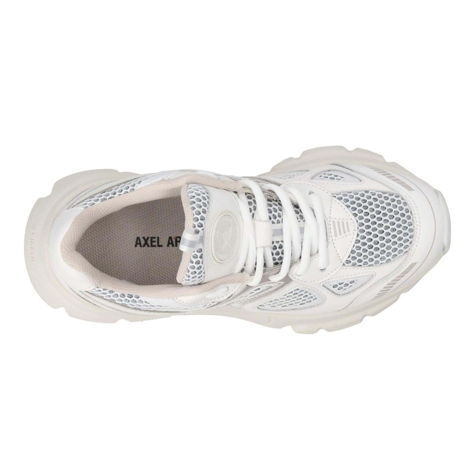 AXEL ARIGATO Marathon Runner Trainers Low Top Lace Up Cream Comb-MALFORD OF LONDON SAVILE ROW MENSWEAR OUTLET