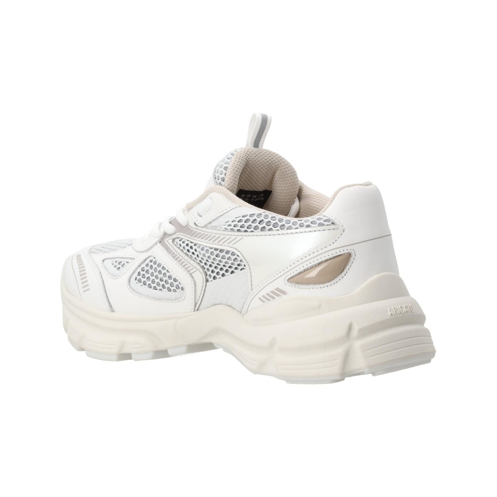 AXEL ARIGATO Marathon Runner Trainers Low Top Lace Up Cream Comb-MALFORD OF LONDON SAVILE ROW MENSWEAR OUTLET