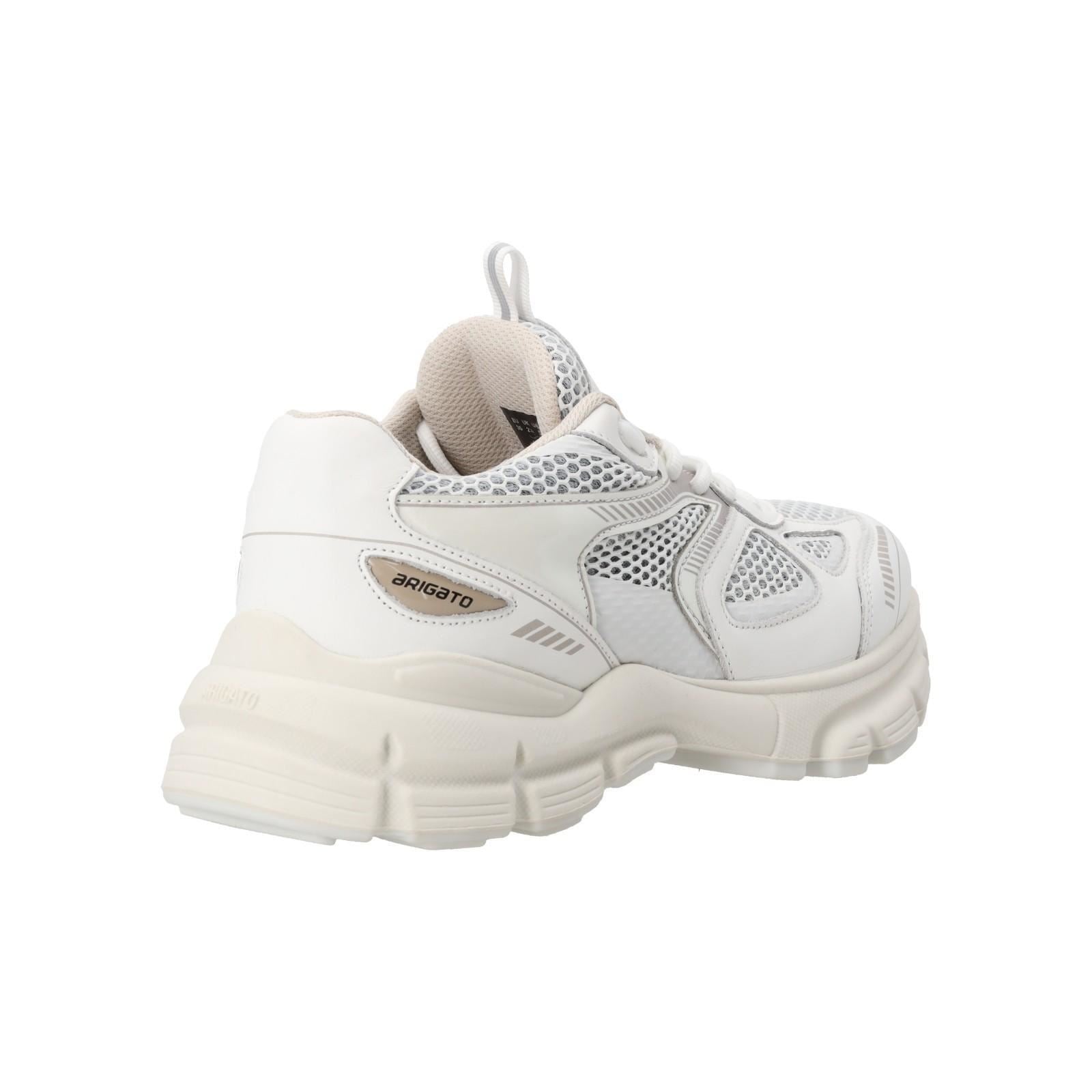 AXEL ARIGATO Marathon Runner Trainers Low Top Lace Up Cream Comb-MALFORD OF LONDON SAVILE ROW MENSWEAR OUTLET