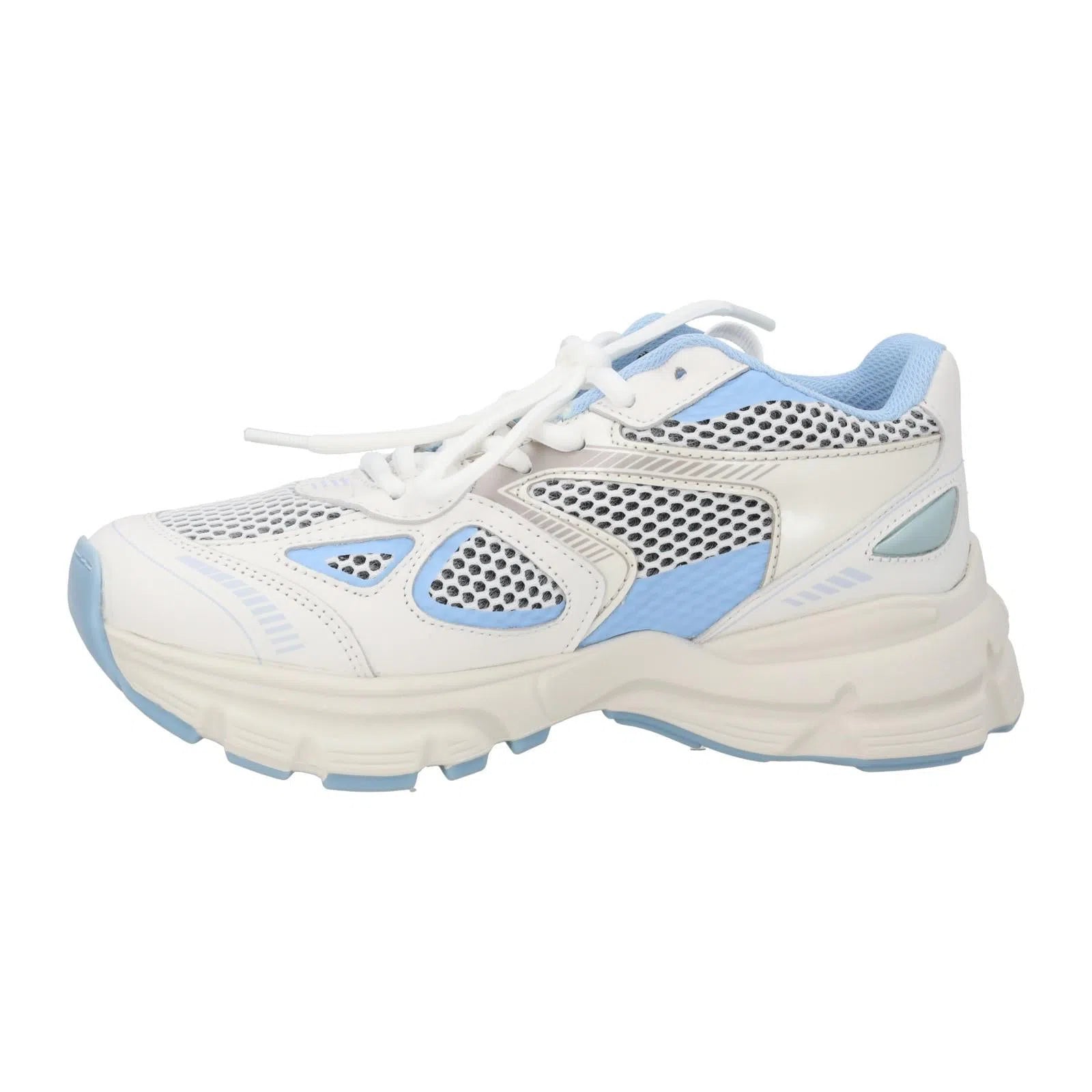 AXEL ARIGATO Marathon Trainer Low Top White/Light Blue-MALFORD OF LONDON SAVILE ROW MENSWEAR OUTLET