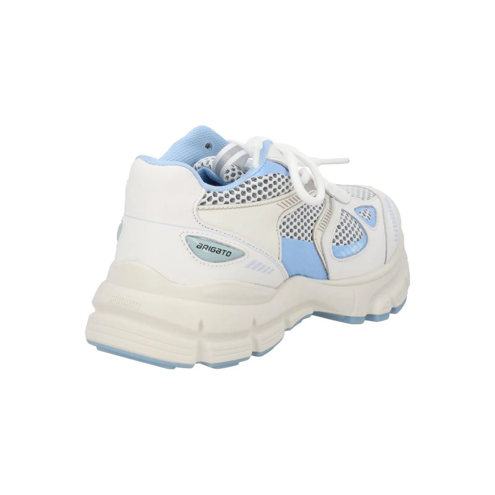 AXEL ARIGATO Marathon Trainer Low Top White/Light Blue-MALFORD OF LONDON SAVILE ROW MENSWEAR OUTLET