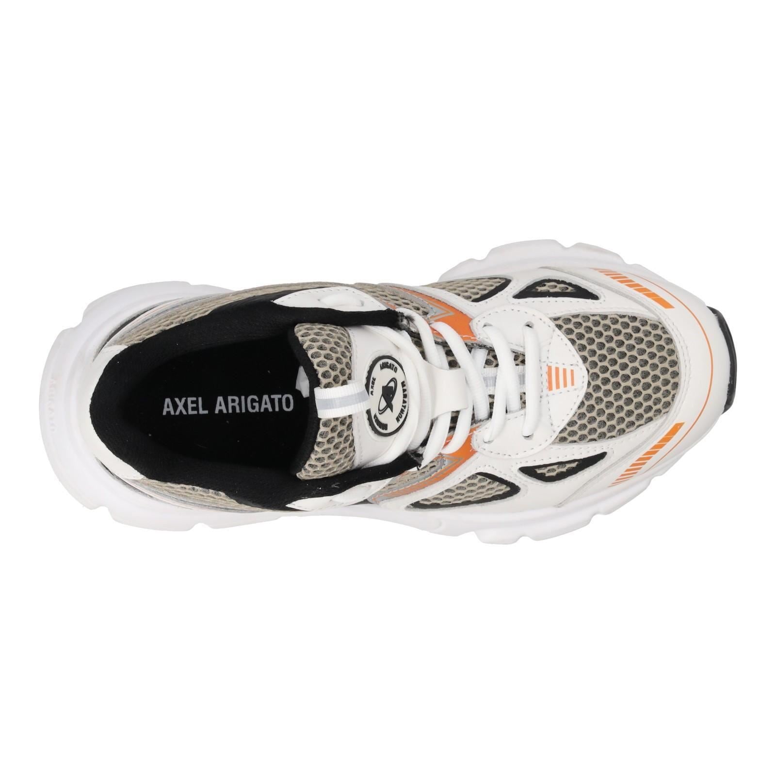 AXEL ARIGATO Marathon Trainers Low Top Lace Up White/Comb-MALFORD OF LONDON SAVILE ROW MENSWEAR OUTLET