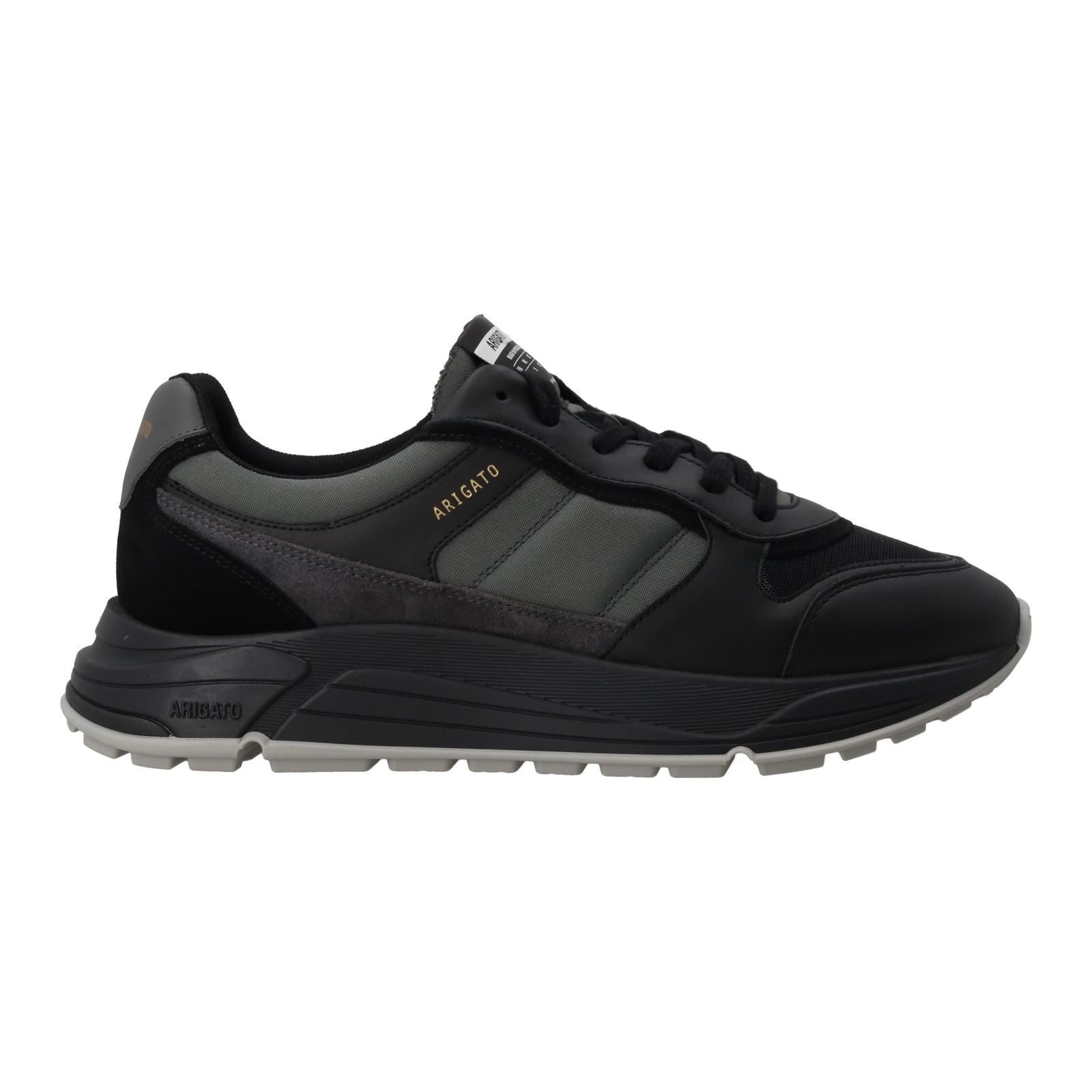 AXEL ARIGATO Rush Trainers Low Top Lace Up Black/Comb-MALFORD OF LONDON SAVILE ROW MENSWEAR OUTLET