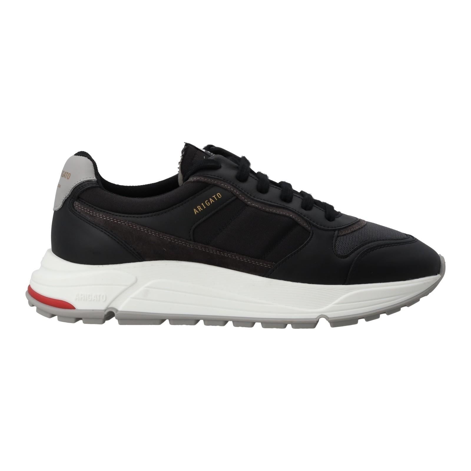 AXEL ARIGATO Rush Trainers Low Top Lace Up Black/Grey-MALFORD OF LONDON SAVILE ROW MENSWEAR OUTLET