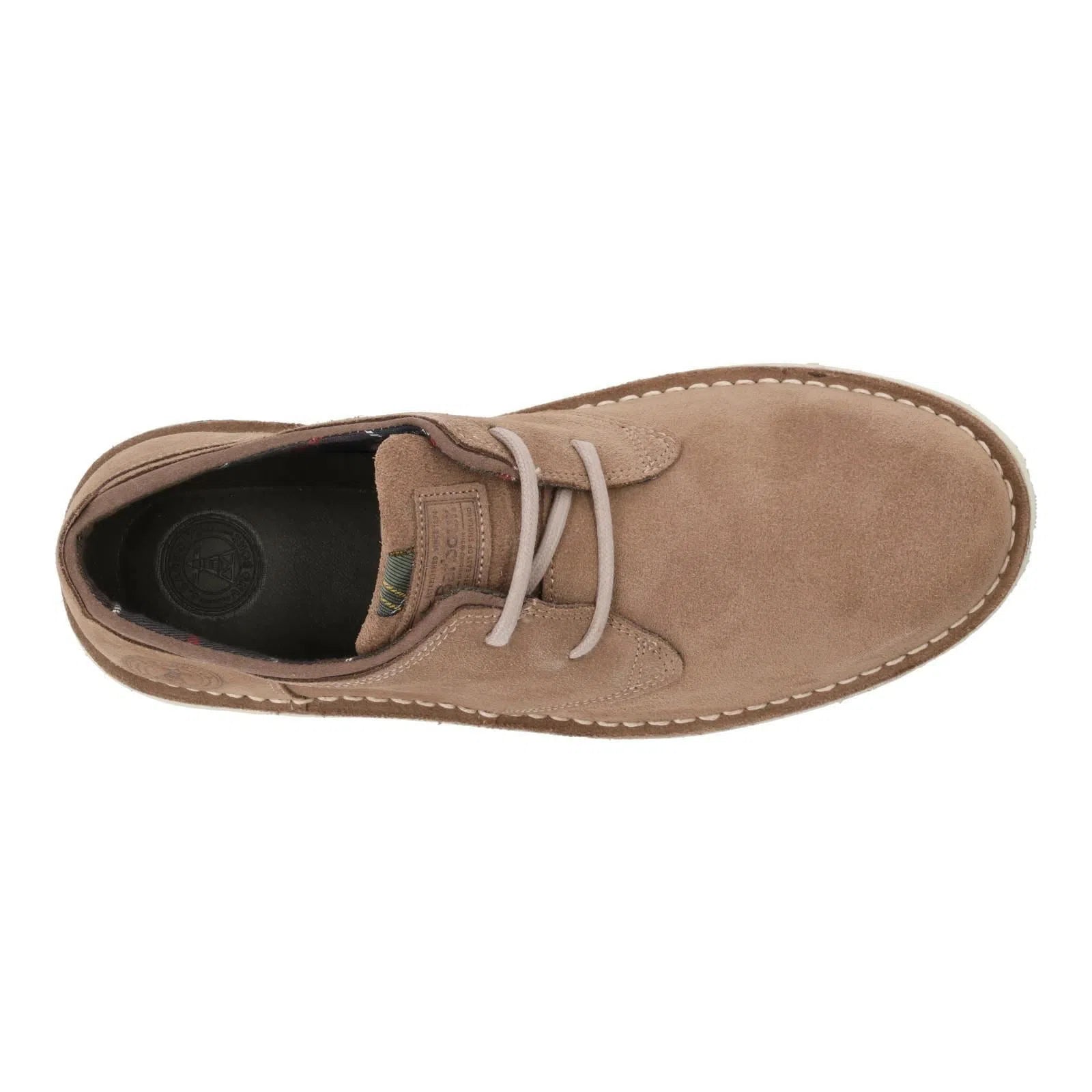 BARBOUR Acer Derby Shoe Lace Up Beige Suede-MALFORD OF LONDON SAVILE ROW MENSWEAR OUTLET