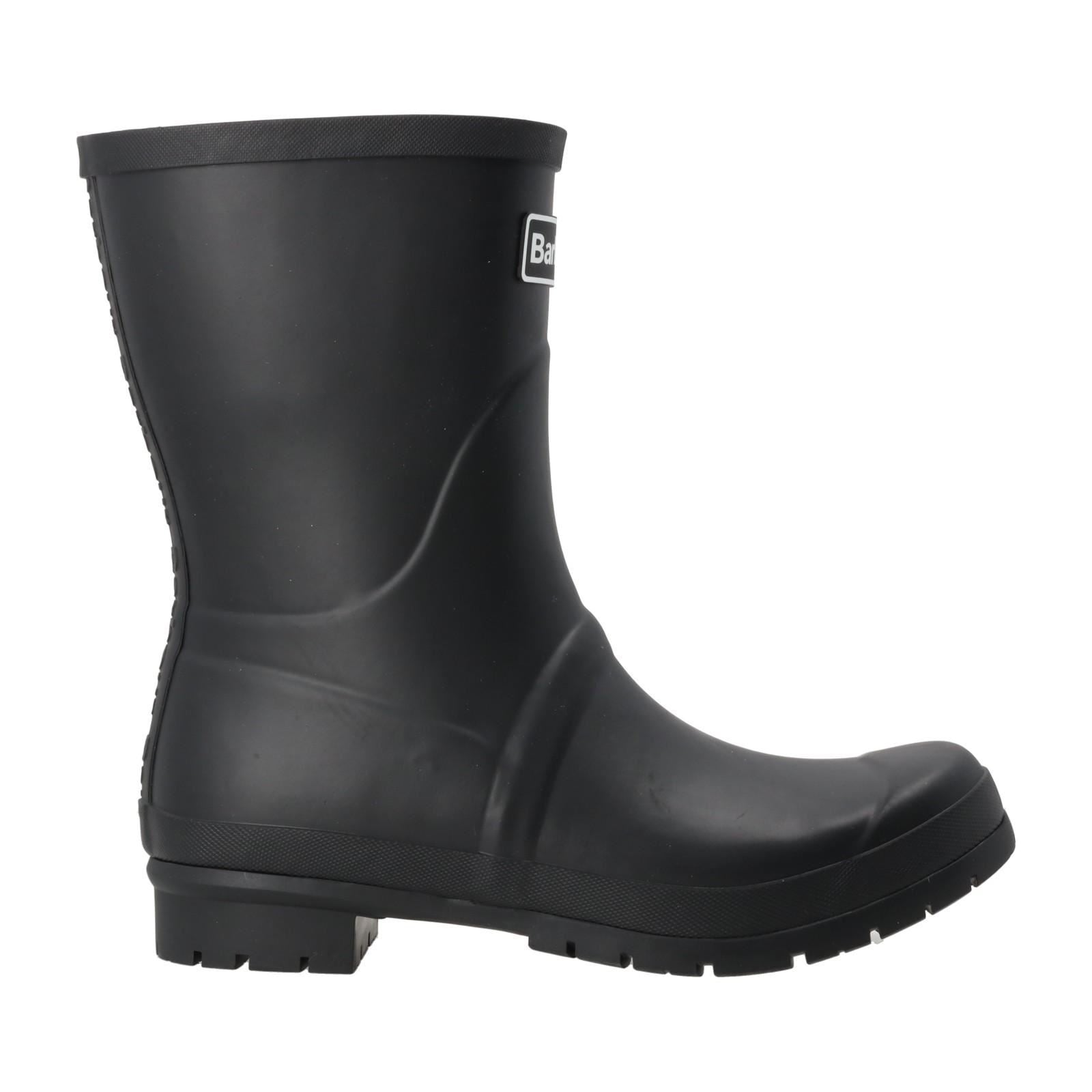 BARBOUR Banbury Wellington Mid Calf Boots Black-MALFORD OF LONDON SAVILE ROW MENSWEAR OUTLET