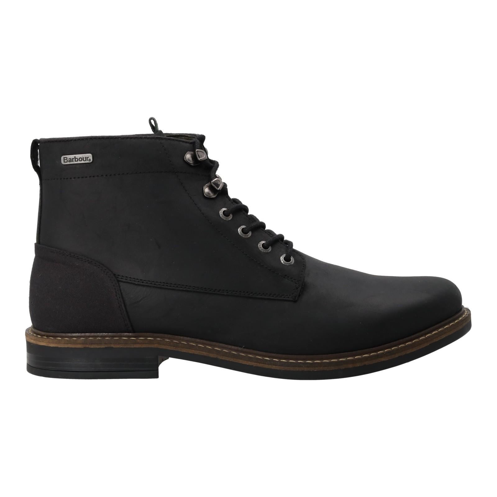 BARBOUR Deckham Derby Boot Lace Up Black Leather RRP145-MALFORD OF LONDON SAVILE ROW MENSWEAR OUTLET