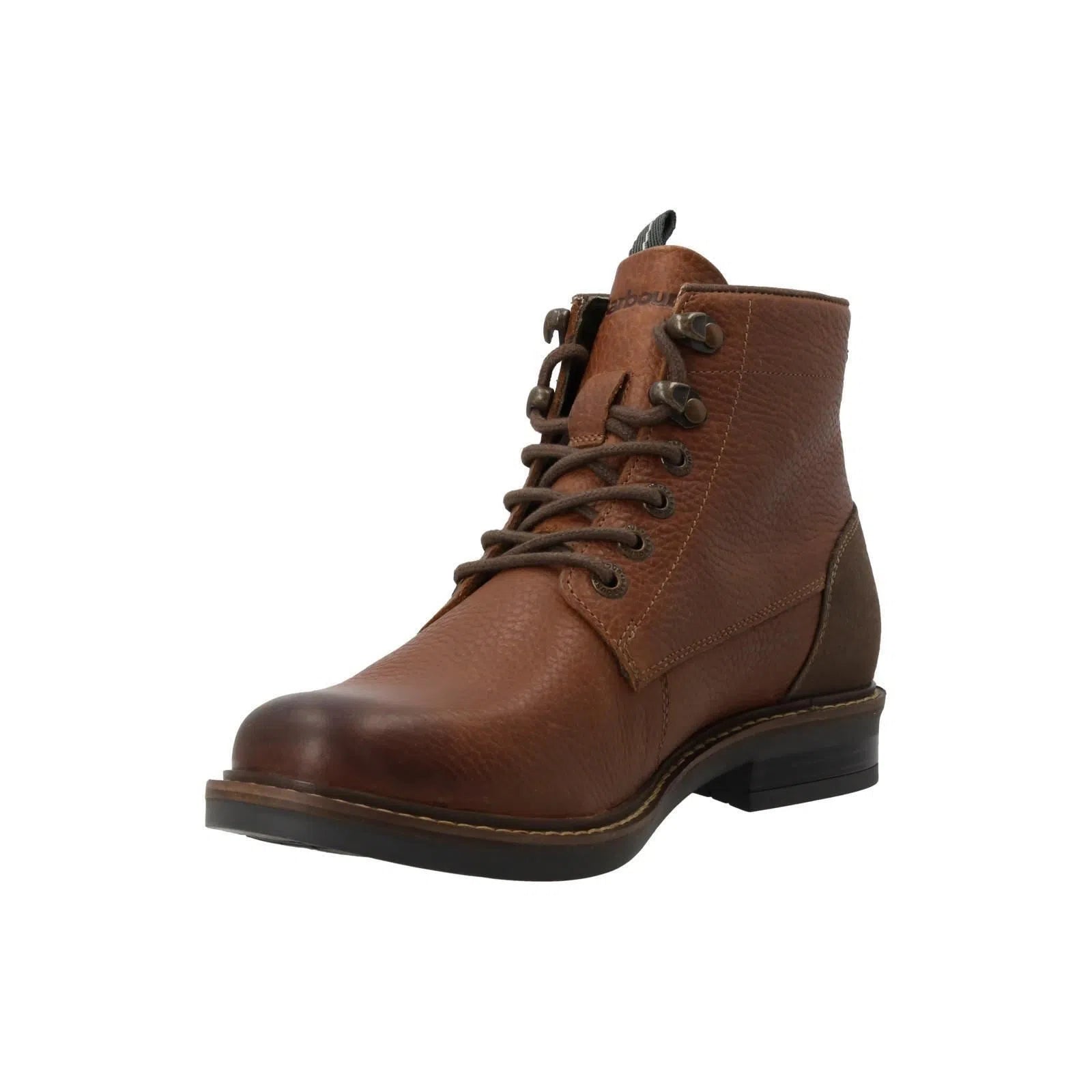 BARBOUR Deckham Derby Boot Lace Up Leather Dark Brown RRP145-MALFORD OF LONDON SAVILE ROW MENSWEAR OUTLET