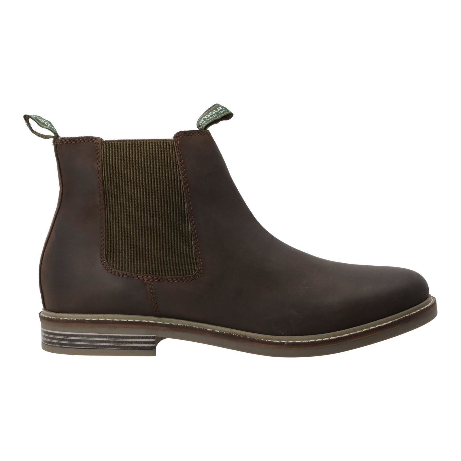 BARBOUR Farsely Chelsea Boots Round Toe Leather Brown-MALFORD OF LONDON SAVILE ROW MENSWEAR OUTLET