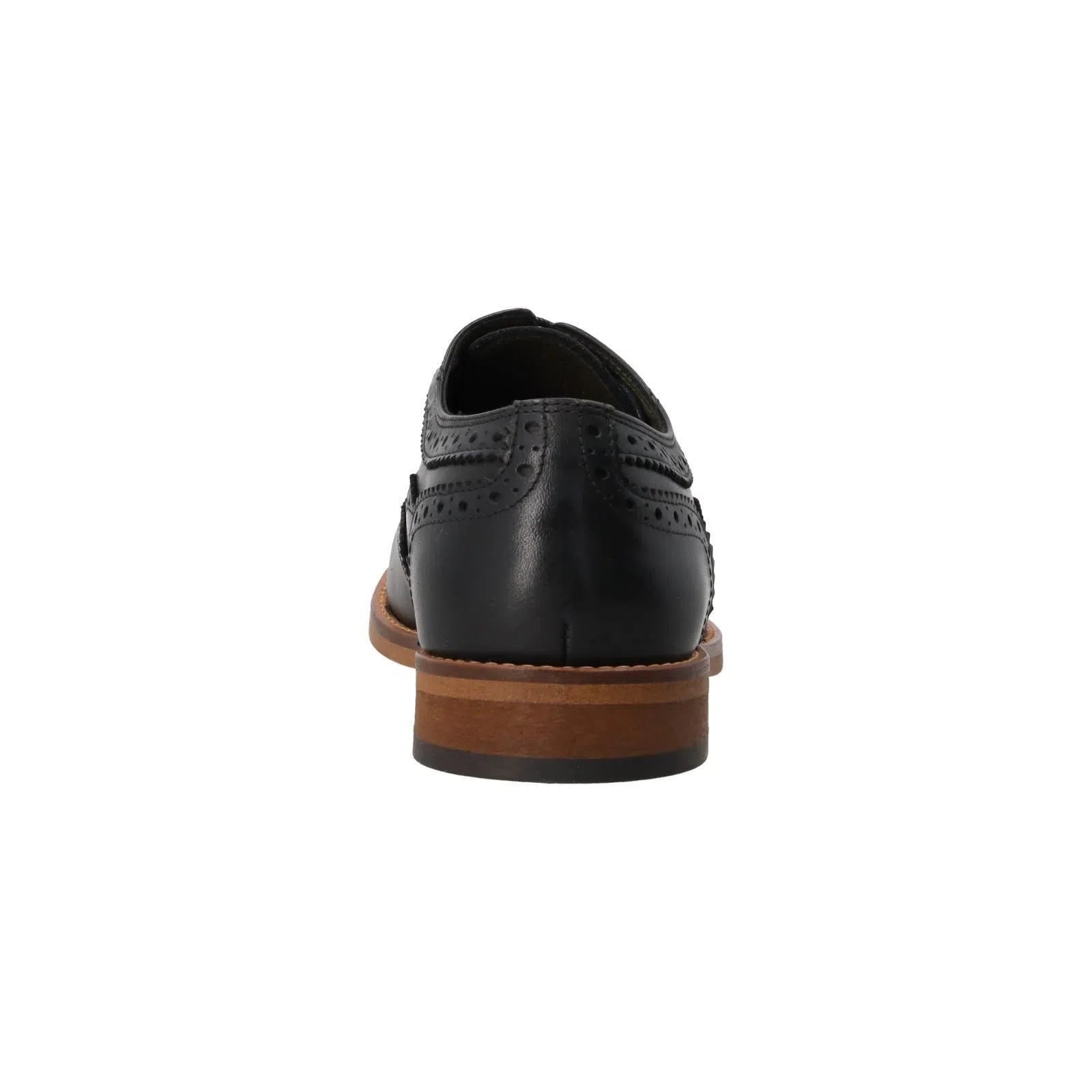 BARBOUR Isham Brogue Shoes Lace Up Black Leather-MALFORD OF LONDON SAVILE ROW MENSWEAR OUTLET