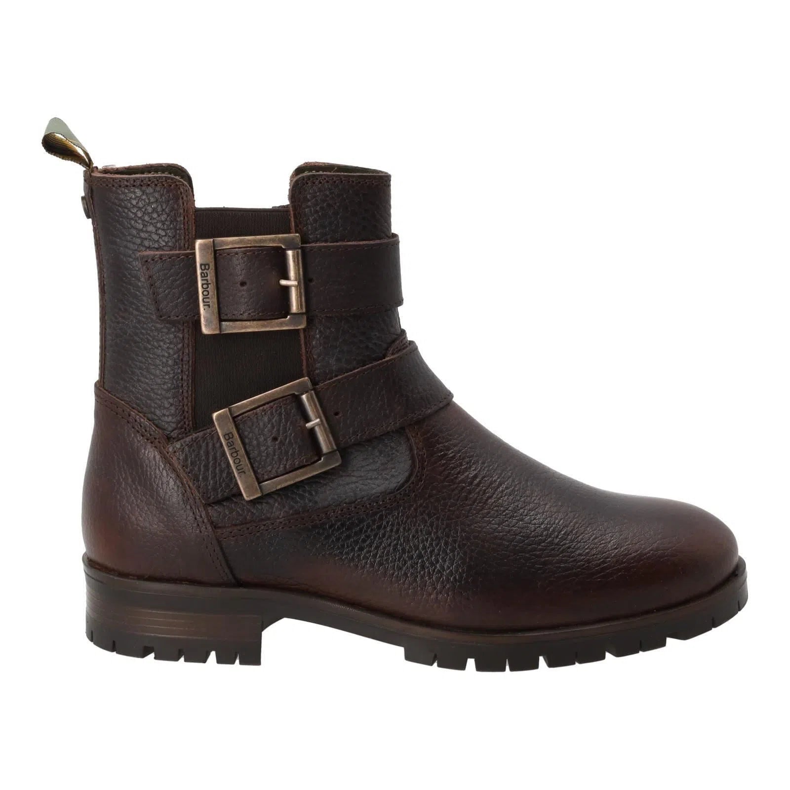 BARBOUR Marina Ankle Boots Two Buckle Dark Brown Leather-MALFORD OF LONDON SAVILE ROW MENSWEAR OUTLET