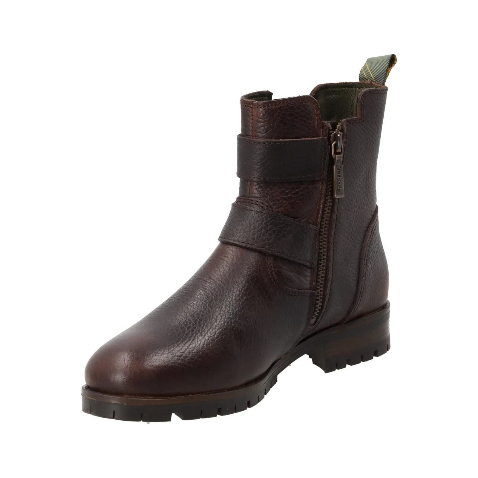 BARBOUR Marina Ankle Boots Two Buckle Dark Brown Leather-MALFORD OF LONDON SAVILE ROW MENSWEAR OUTLET