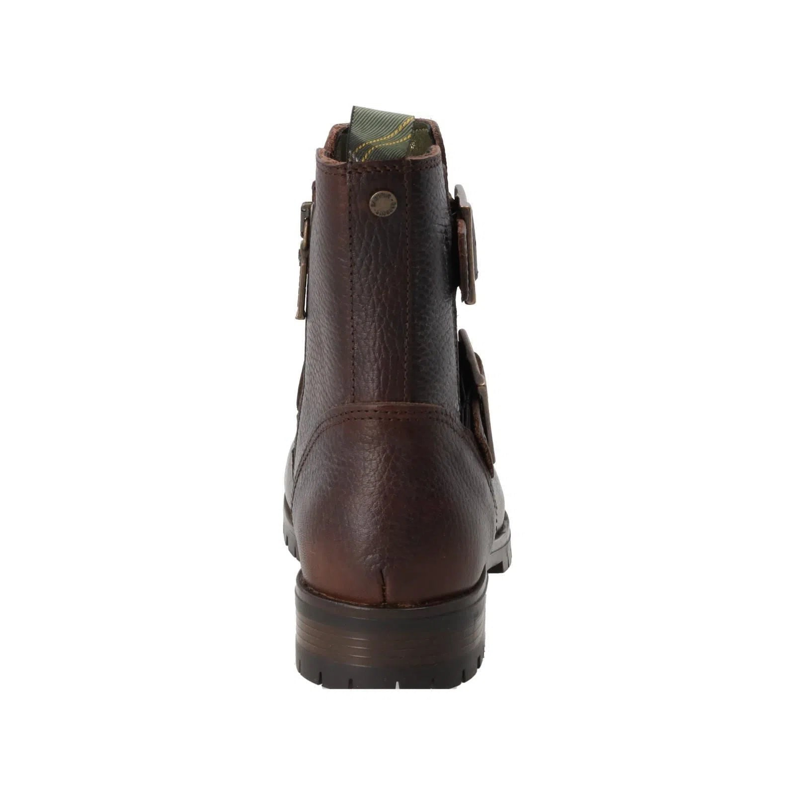 BARBOUR Marina Ankle Boots Two Buckle Dark Brown Leather-MALFORD OF LONDON SAVILE ROW MENSWEAR OUTLET