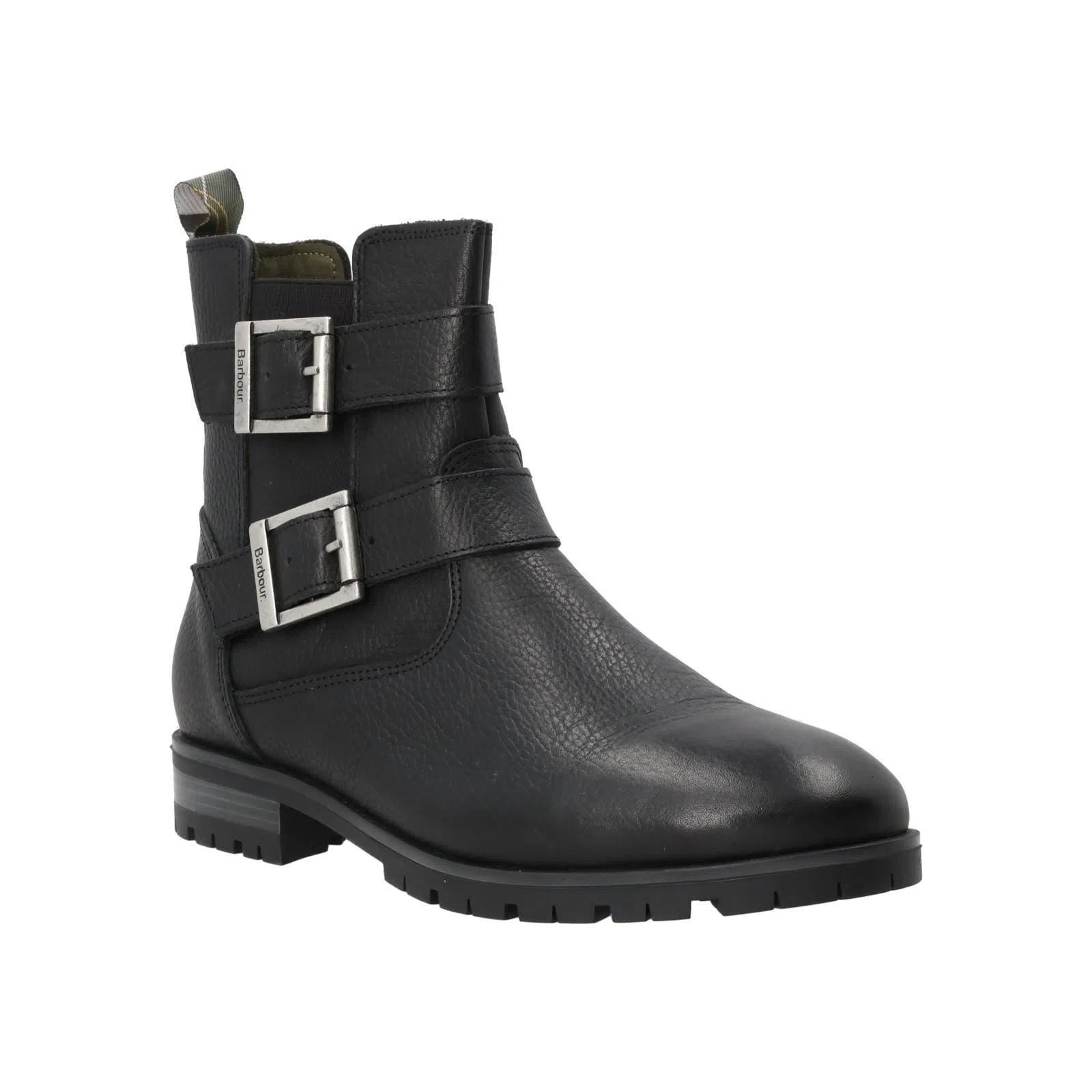 BARBOUR Marina Ankle Boots Two Buckle Leather Black-MALFORD OF LONDON SAVILE ROW MENSWEAR OUTLET