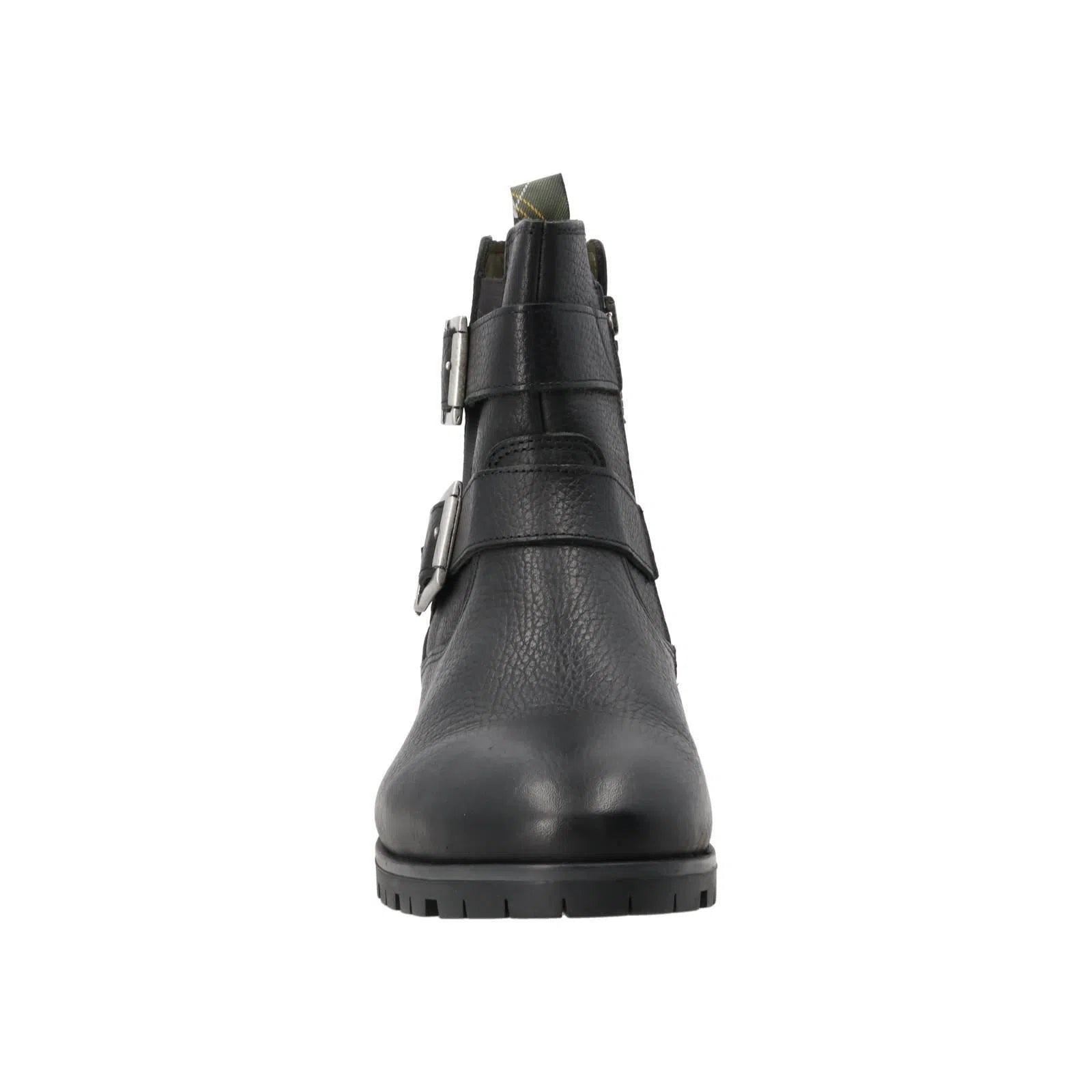 BARBOUR Marina Ankle Boots Two Buckle Leather Black-MALFORD OF LONDON SAVILE ROW MENSWEAR OUTLET