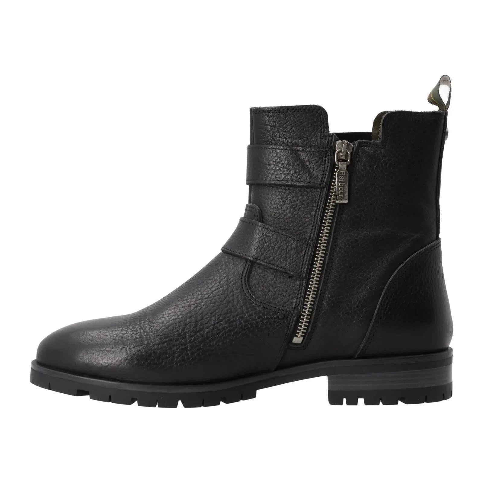 BARBOUR Marina Ankle Boots Two Buckle Leather Black-MALFORD OF LONDON SAVILE ROW MENSWEAR OUTLET