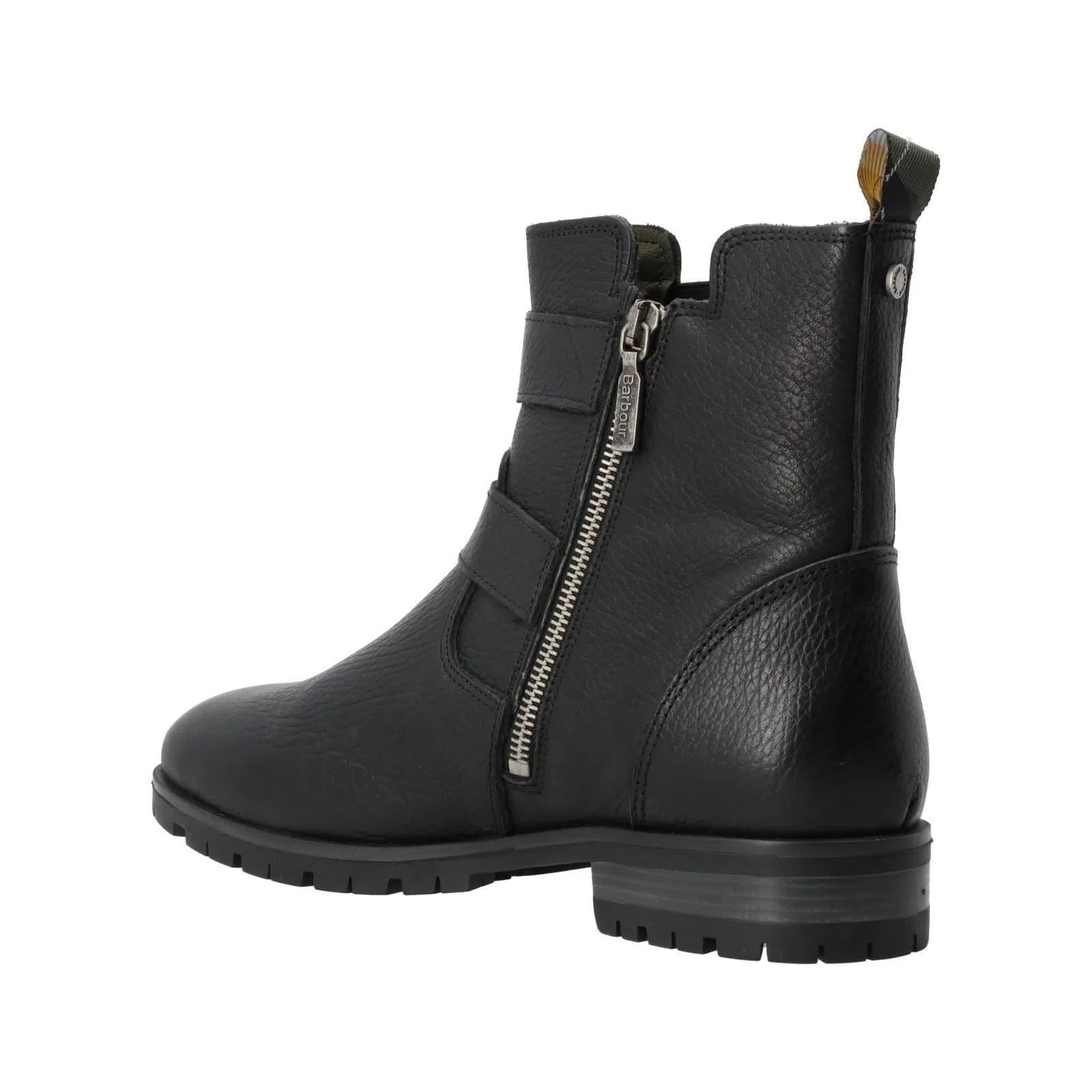 BARBOUR Marina Ankle Boots Two Buckle Leather Black-MALFORD OF LONDON SAVILE ROW MENSWEAR OUTLET