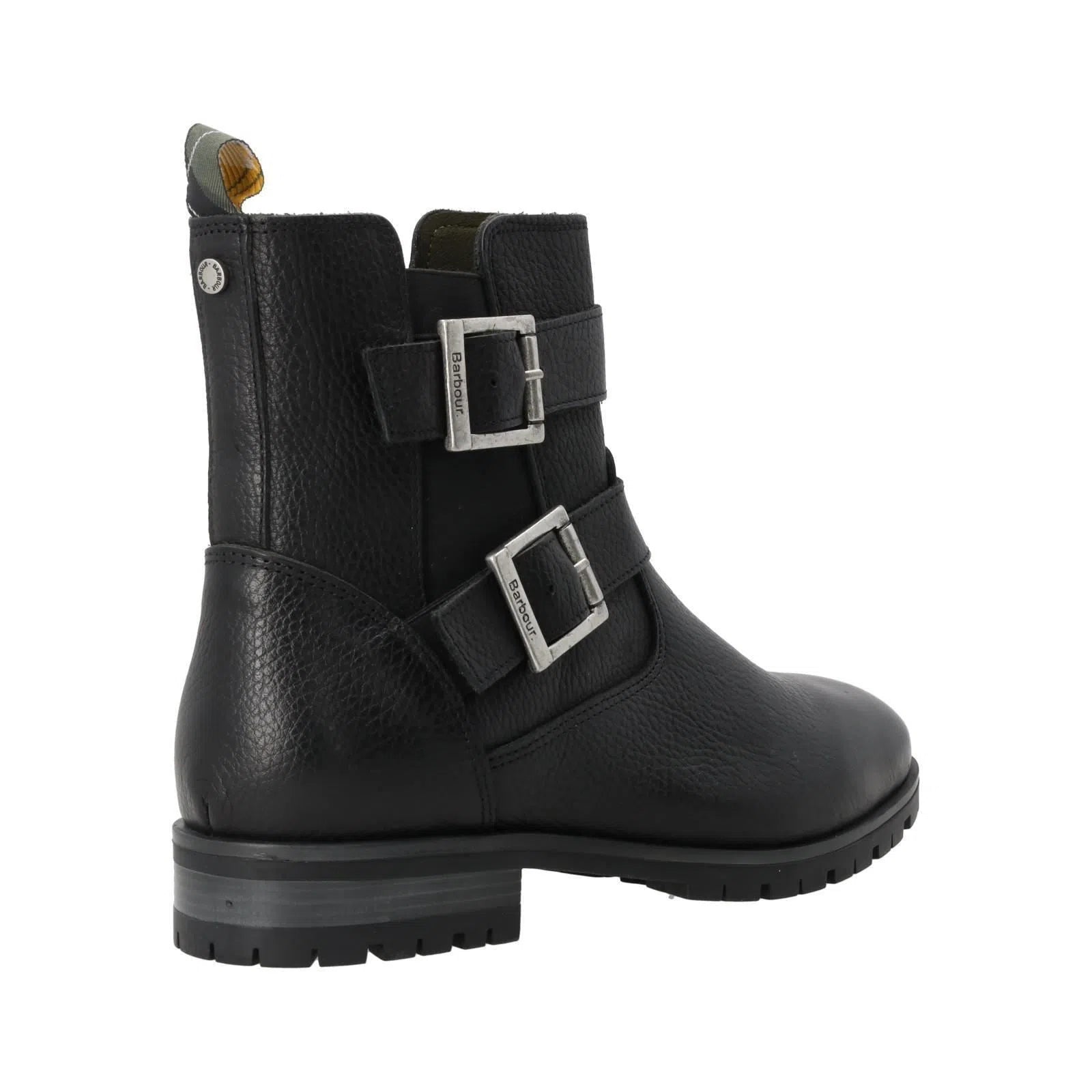 BARBOUR Marina Ankle Boots Two Buckle Leather Black-MALFORD OF LONDON SAVILE ROW MENSWEAR OUTLET