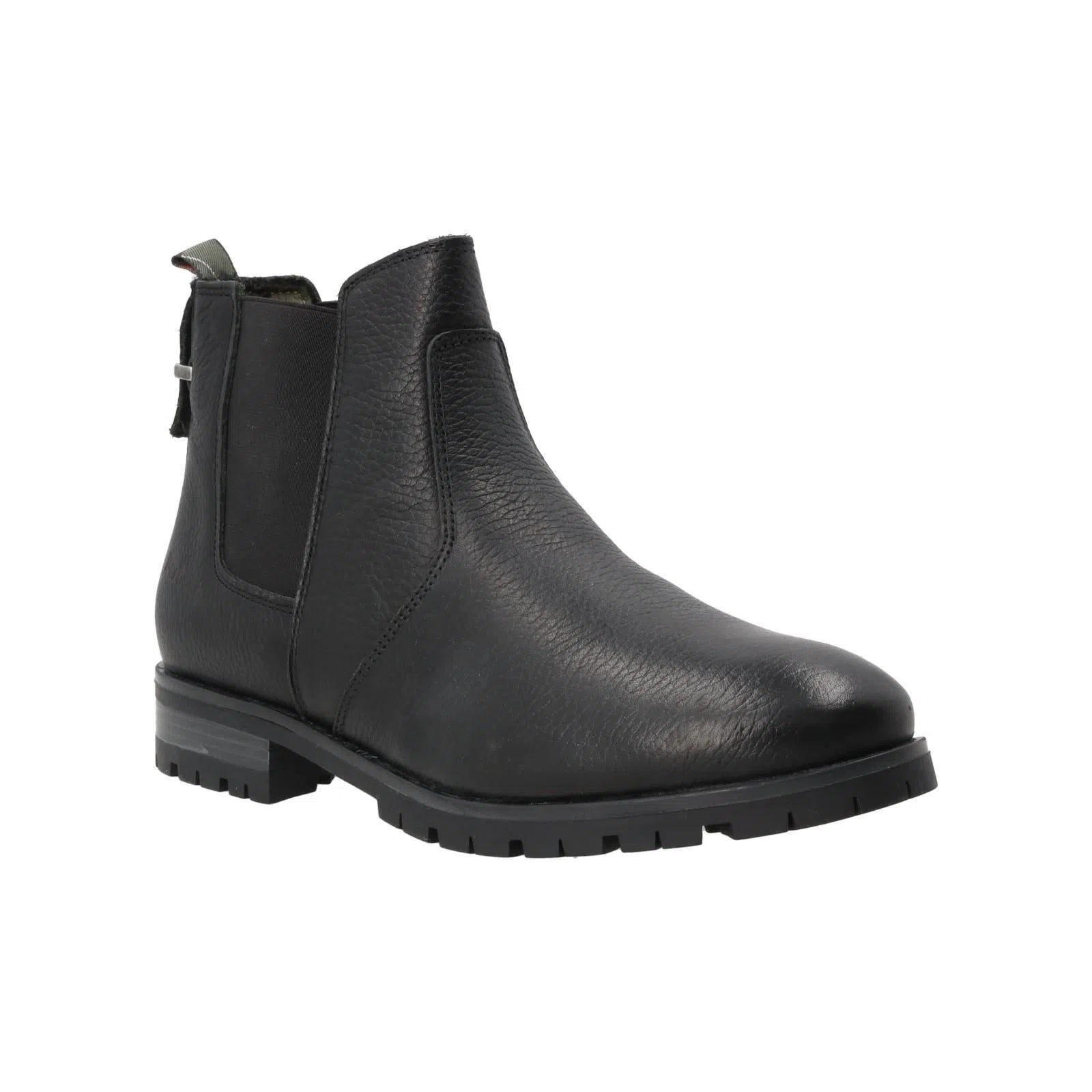 BARBOUR Nina Ankle Boots Round Toe Leather Black-MALFORD OF LONDON SAVILE ROW MENSWEAR OUTLET