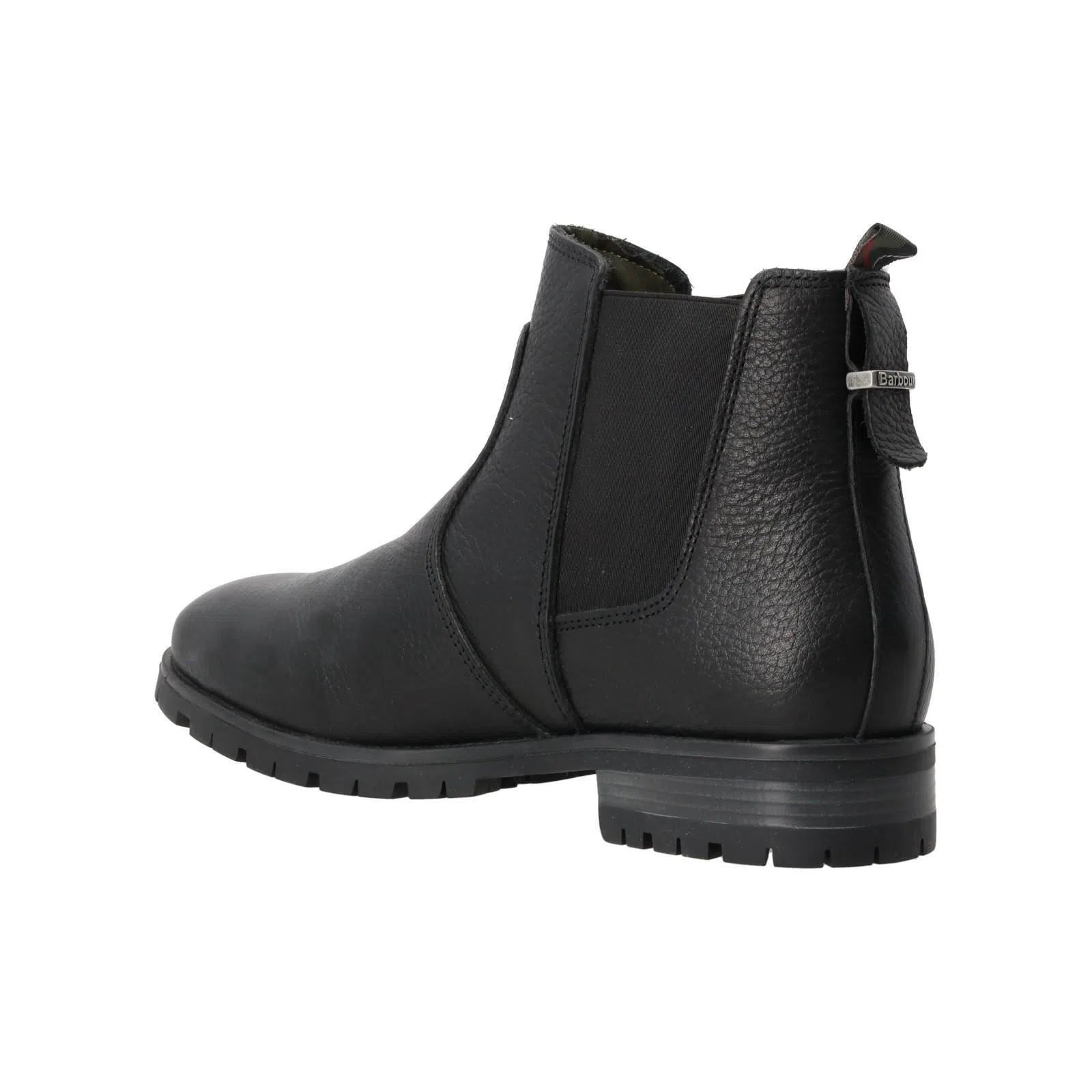 BARBOUR Nina Ankle Boots Round Toe Leather Black-MALFORD OF LONDON SAVILE ROW MENSWEAR OUTLET