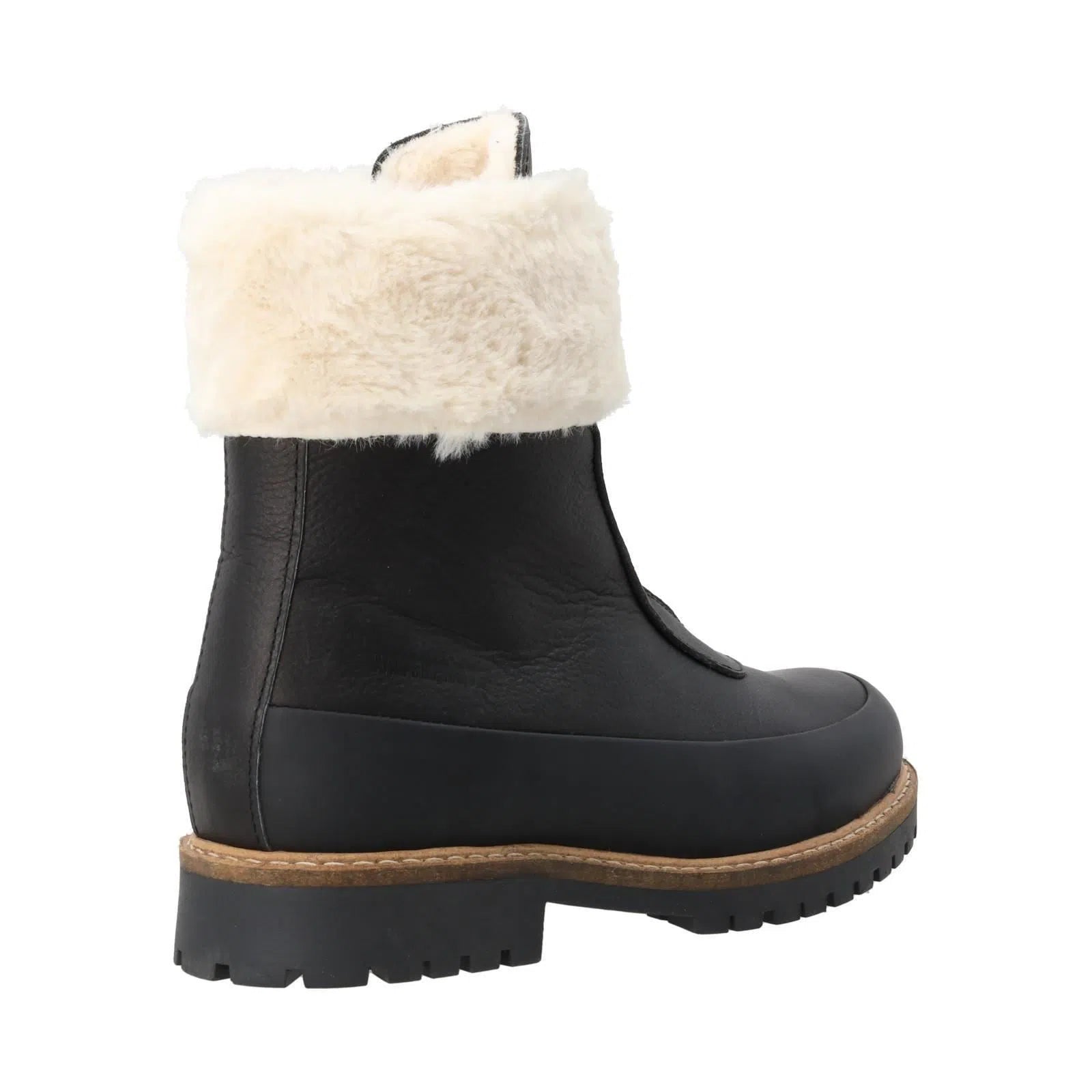 BARBOUR Rowen Ankle Boots Faux Fur Zip Front Black-MALFORD OF LONDON SAVILE ROW MENSWEAR OUTLET