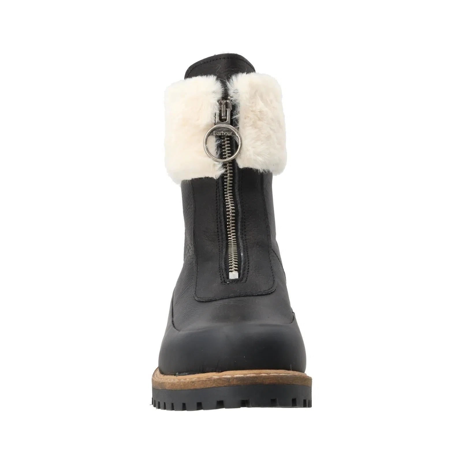 BARBOUR Rowen Ankle Boots Faux Fur Zip Front Black-MALFORD OF LONDON SAVILE ROW MENSWEAR OUTLET