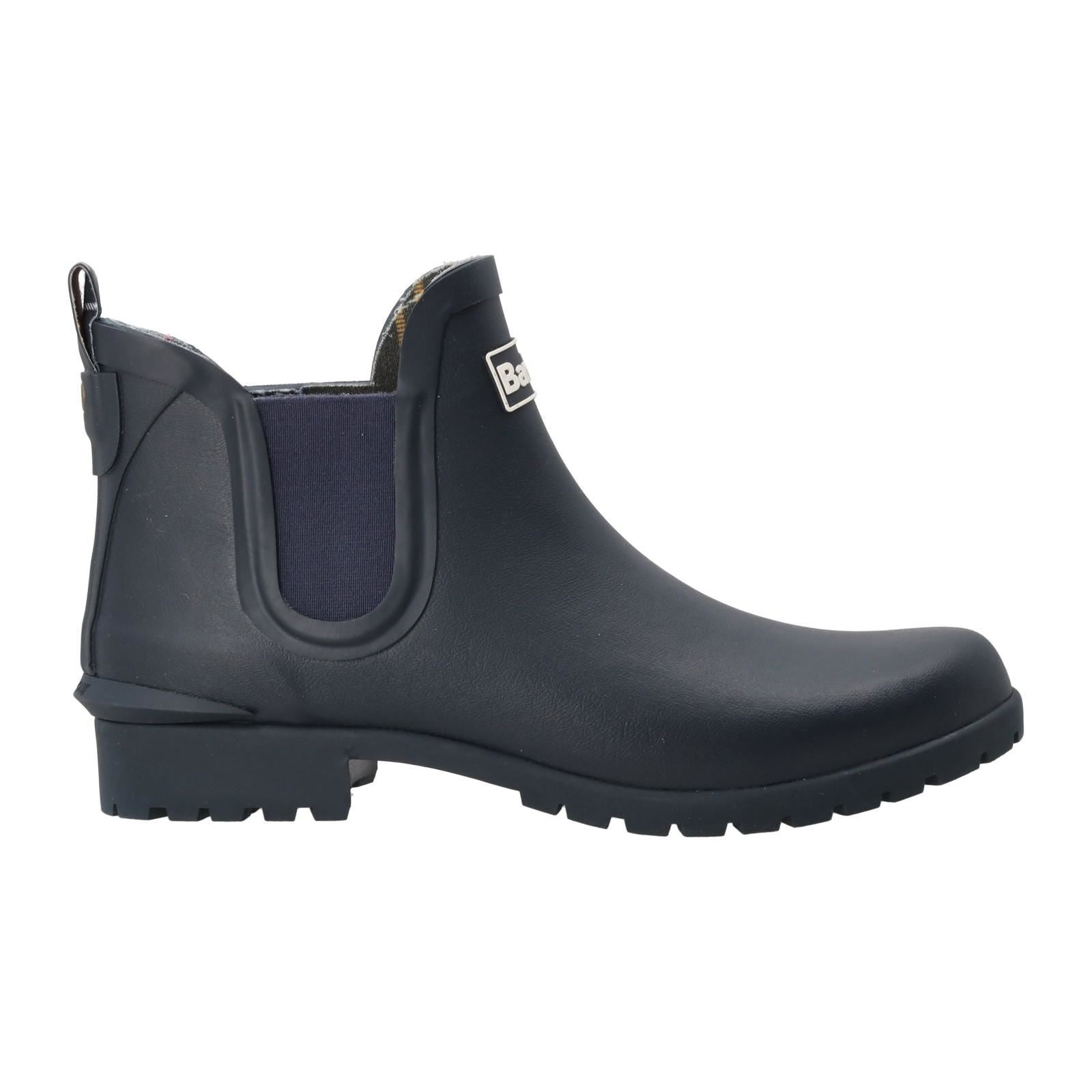 BARBOUR Wilton Ankle Boots Jelly Wellingtons Navy-MALFORD OF LONDON SAVILE ROW MENSWEAR OUTLET