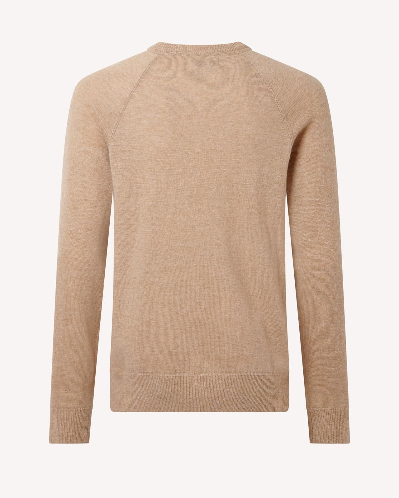 BERNARD WEATHERILL Crew Neck Pullover Jumper Camel-MALFORD OF LONDON SAVILE ROW MENSWEAR OUTLET