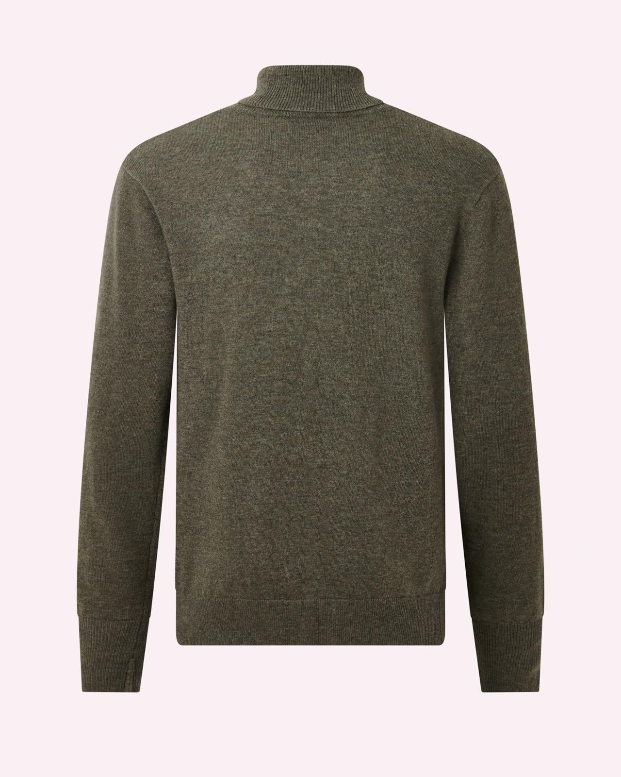 BERNARD WEATHERILL Roll Neck Pullover Jumper Country Estate Green-MALFORD OF LONDON SAVILE ROW MENSWEAR OUTLET