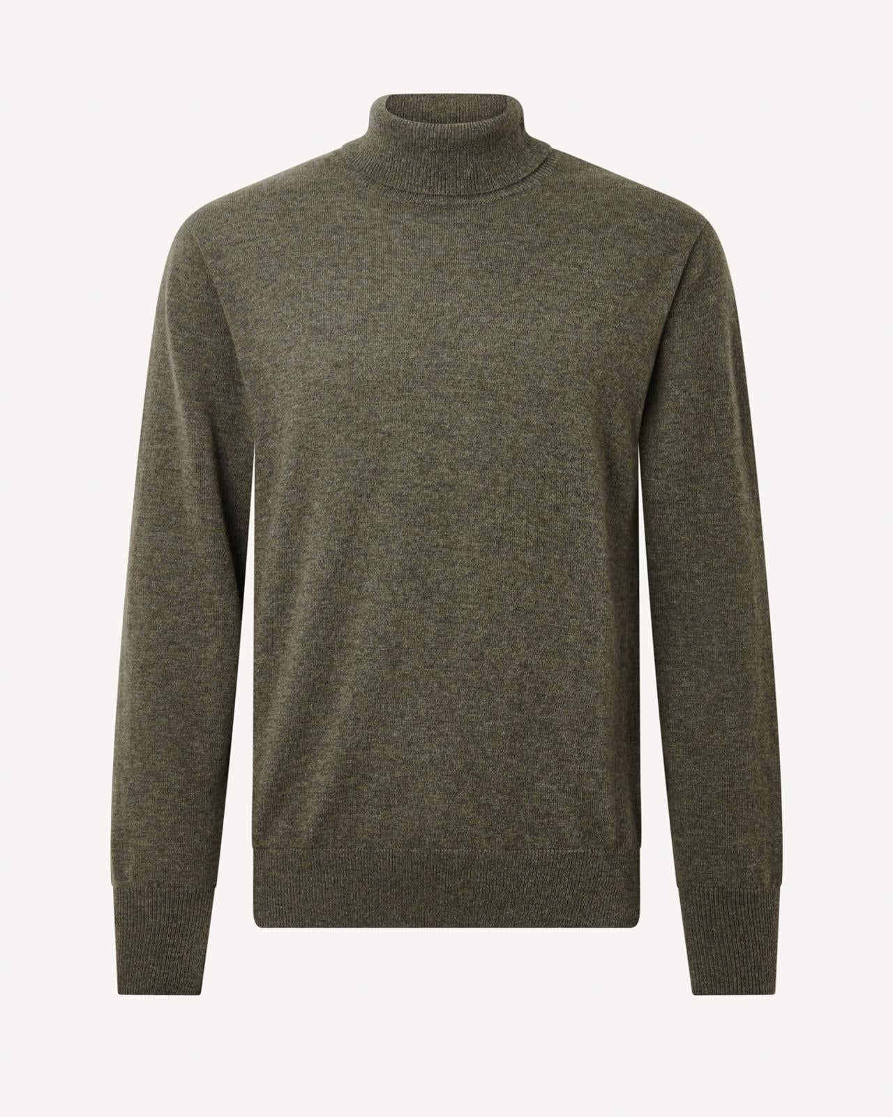 BERNARD WEATHERILL Roll Neck Pullover Jumper Country Estate Green-MALFORD OF LONDON SAVILE ROW MENSWEAR OUTLET