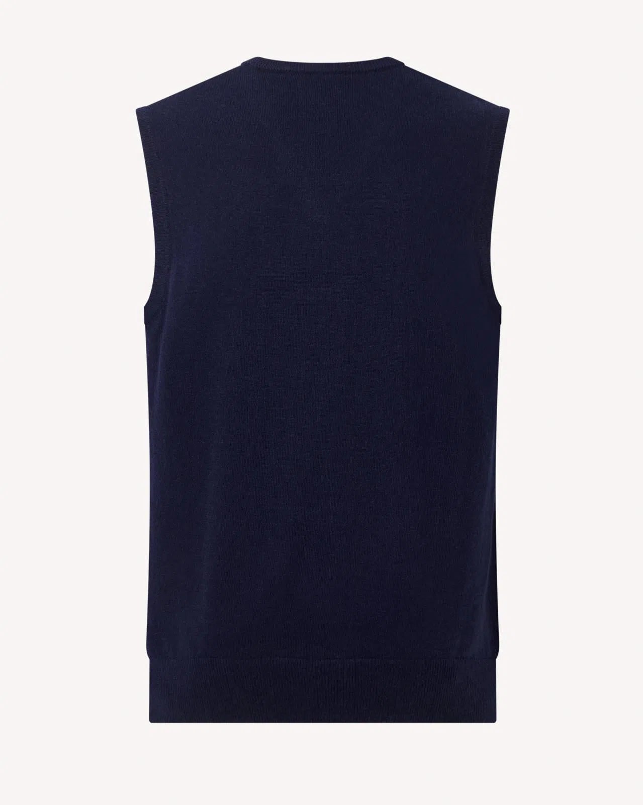 BERNARD WEATHERILL V-neck 1/4 Zip Vest Gilet Savile Row Navy-MALFORD OF LONDON SAVILE ROW MENSWEAR OUTLET