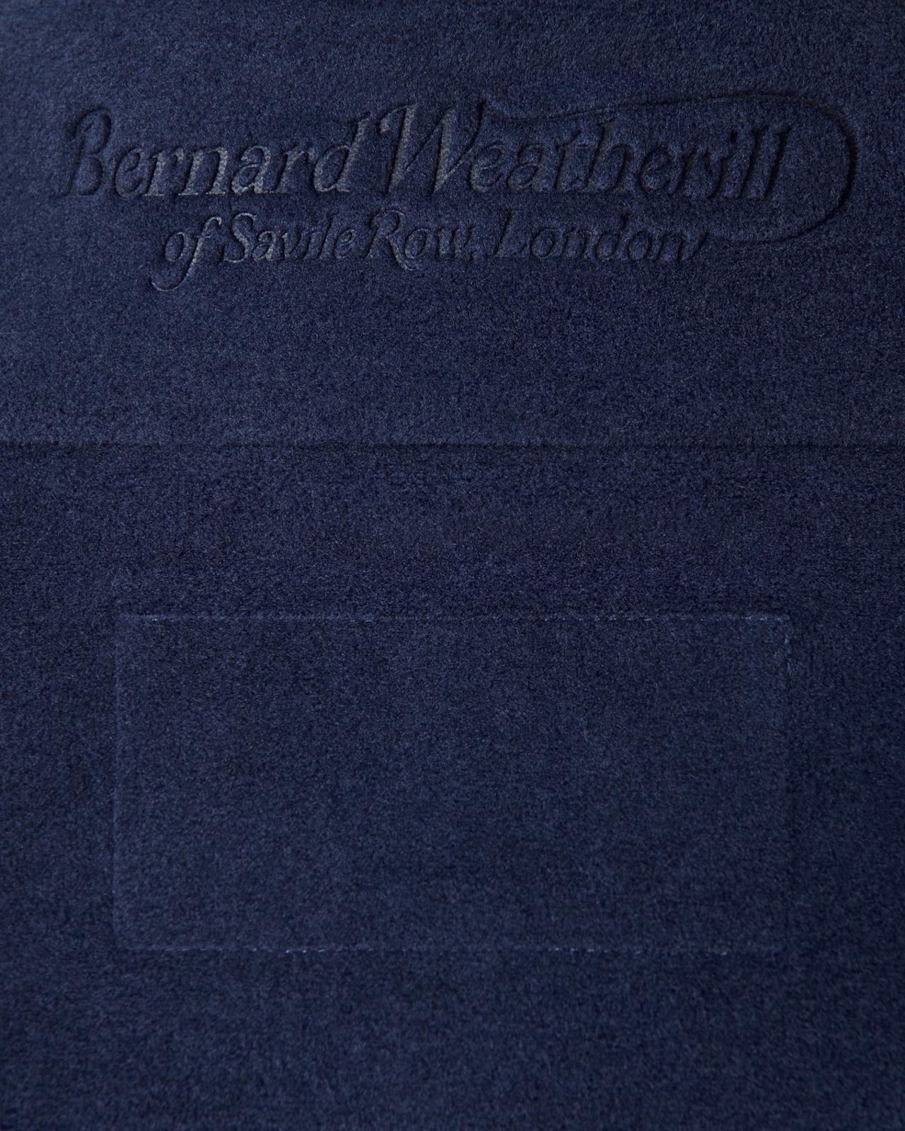 Bernard Weatherill 1/4 Zip Fleece Jacket Blue-MALFORD OF LONDON SAVILE ROW MENSWEAR OUTLET