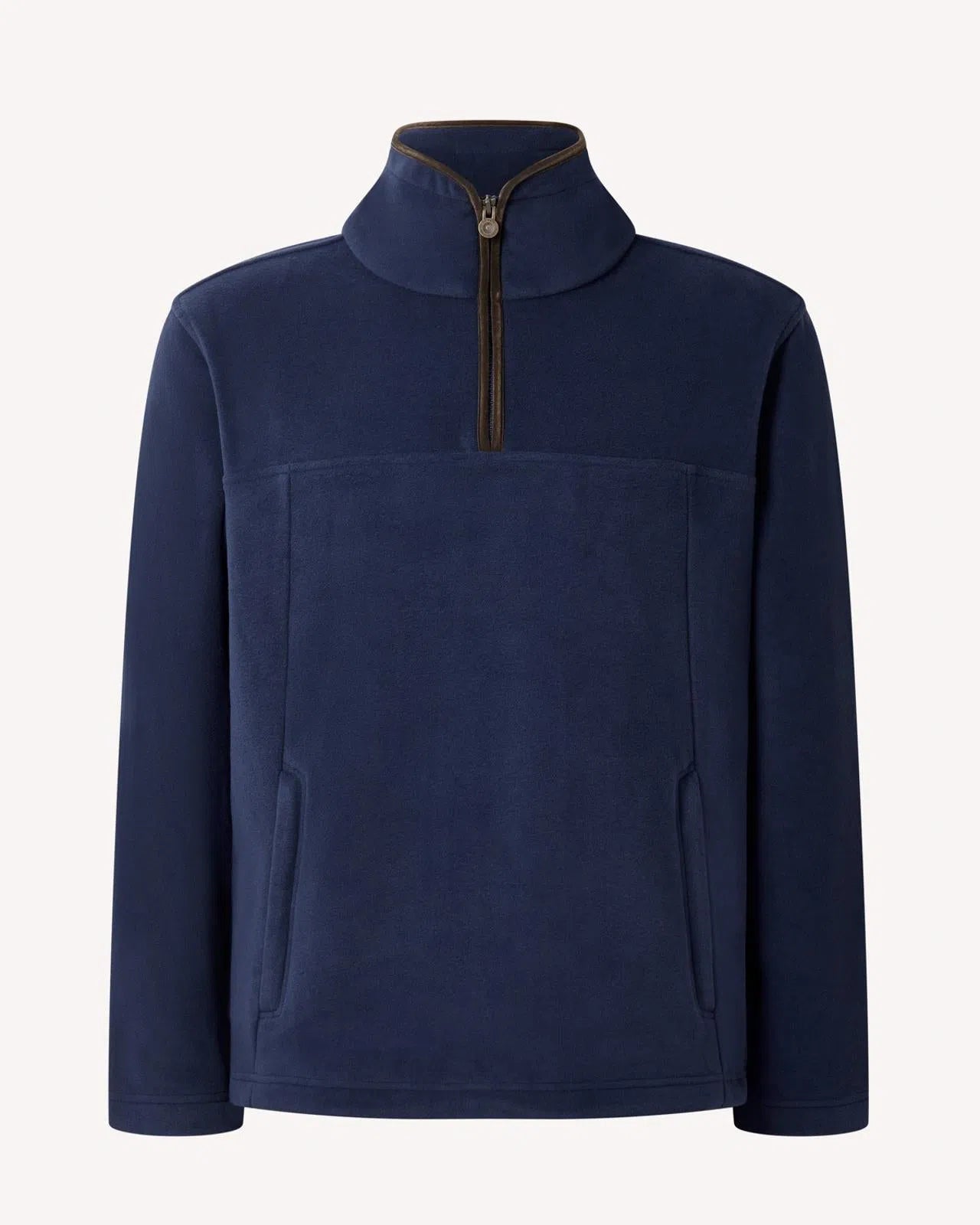 Bernard Weatherill 1/4 Zip Fleece Jacket Blue-MALFORD OF LONDON SAVILE ROW MENSWEAR OUTLET