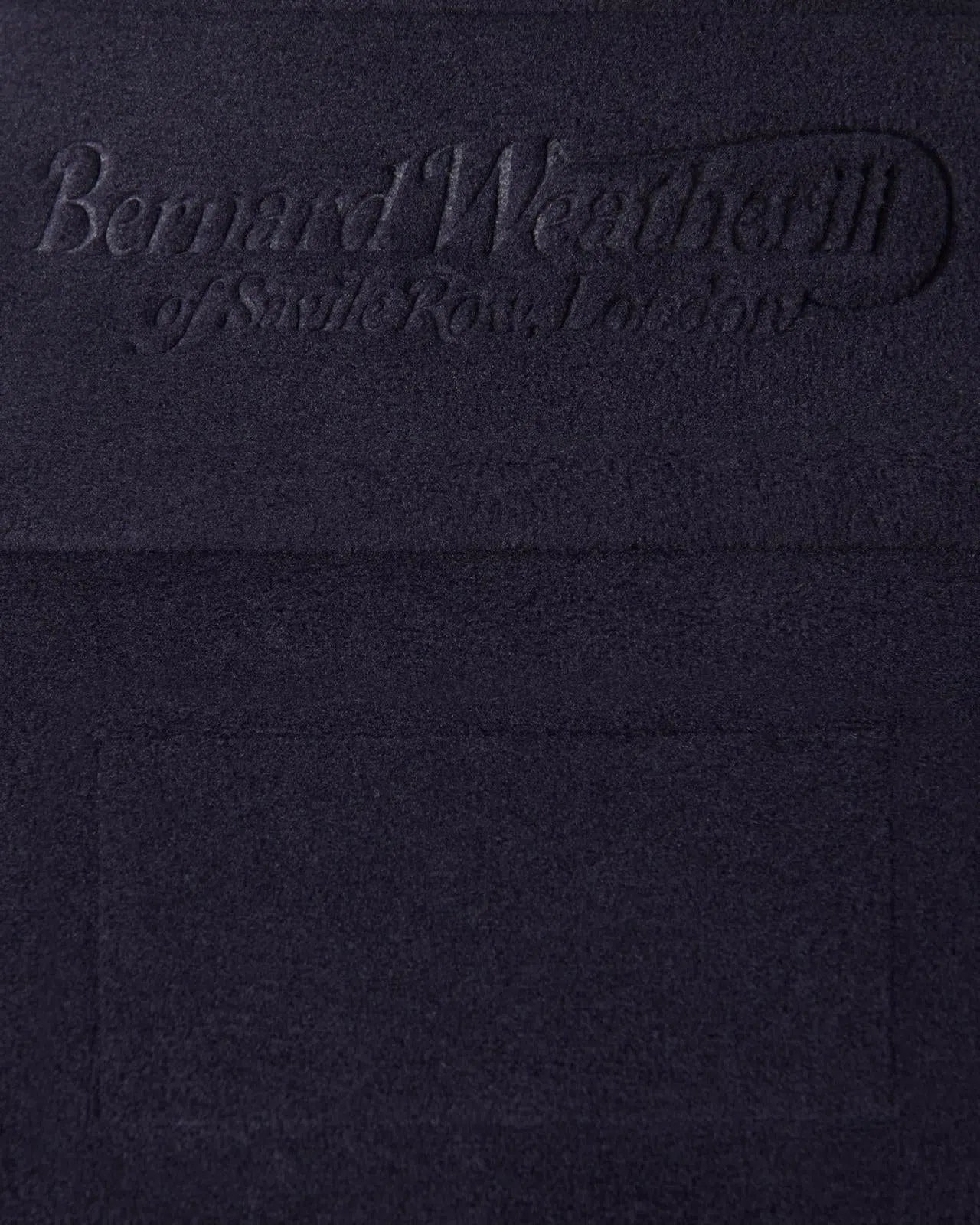 Bernard Weatherill 1/4 Zip Fleece Jacket Dark Navy-MALFORD OF LONDON SAVILE ROW MENSWEAR OUTLET