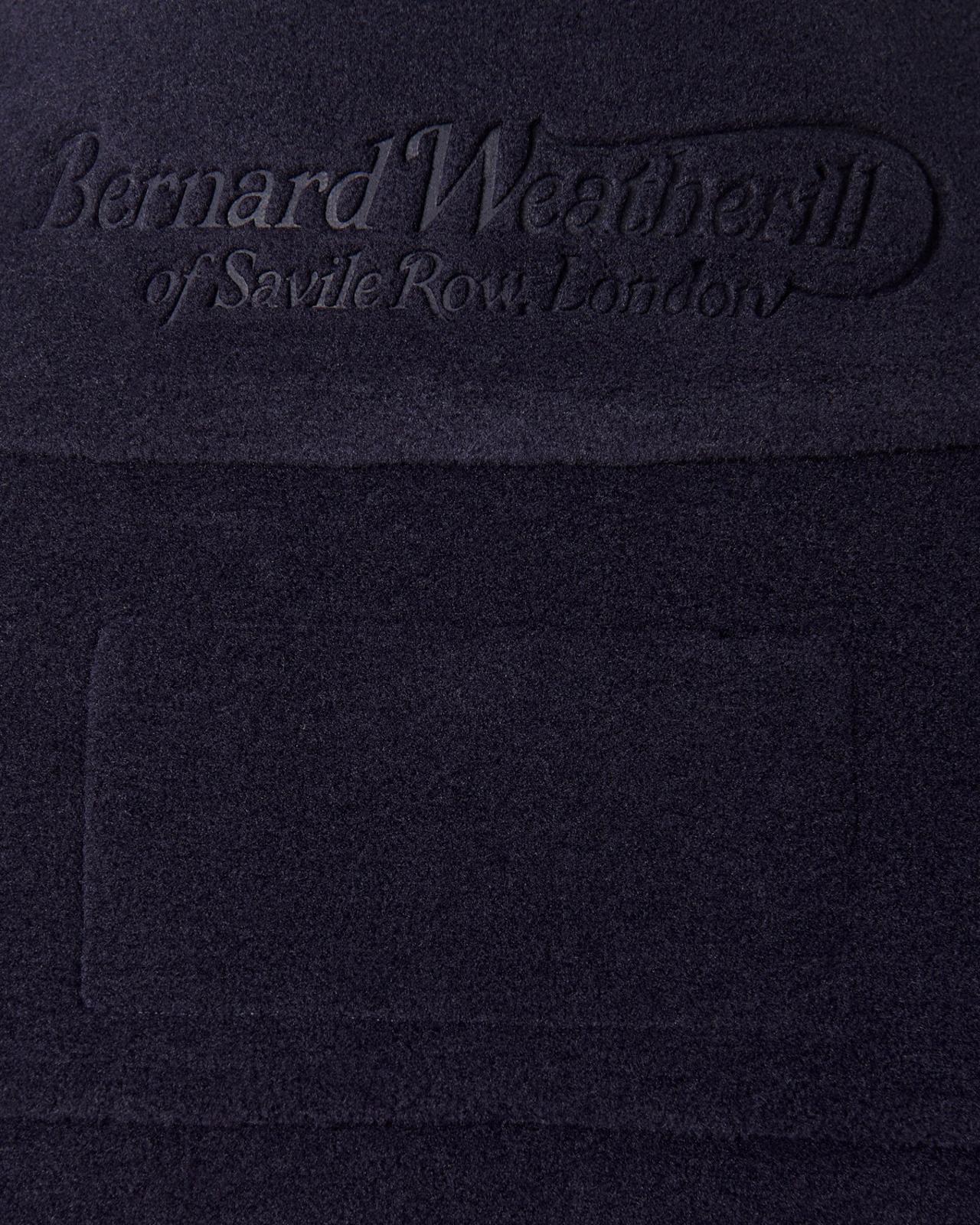 Bernard Weatherill 1/4 Zip Fleece Jacket Dark Navy-MALFORD OF LONDON SAVILE ROW MENSWEAR OUTLET