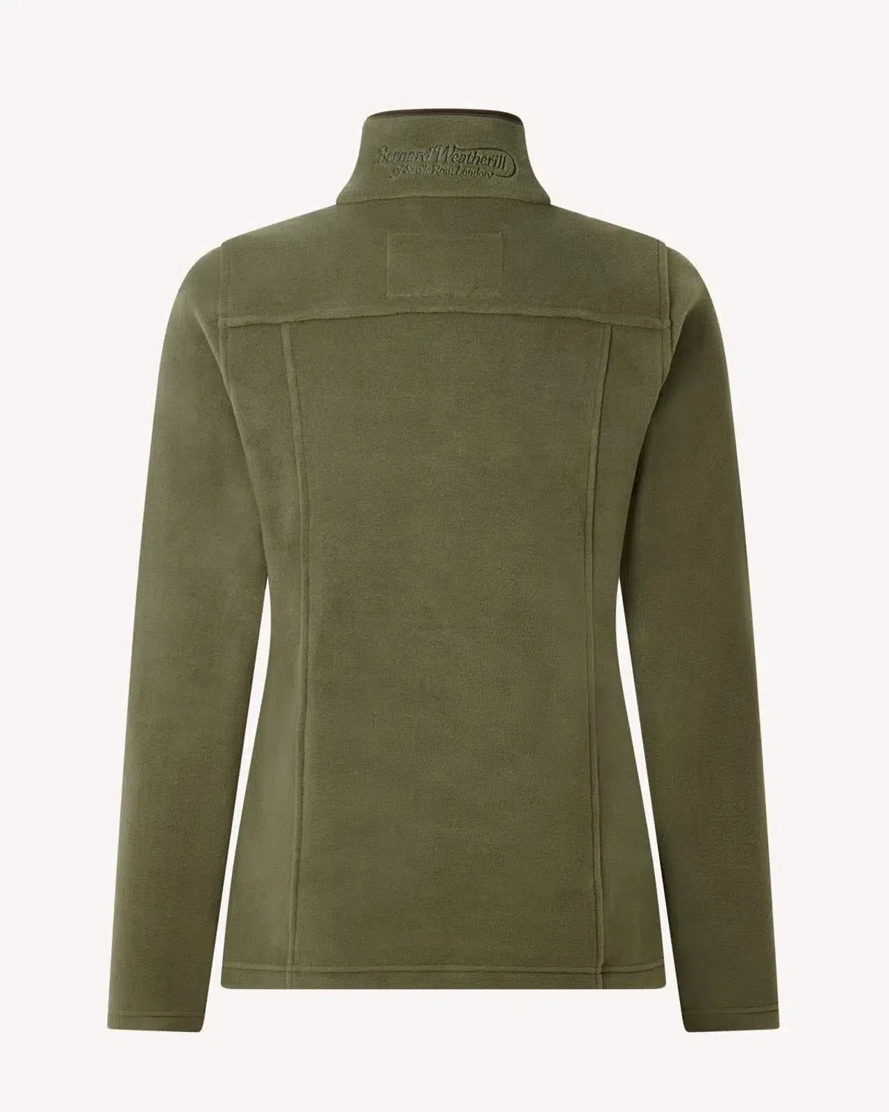 Bernard Weatherill 1/4 Zip Fleece Jacket Forest Green-MALFORD OF LONDON SAVILE ROW MENSWEAR OUTLET