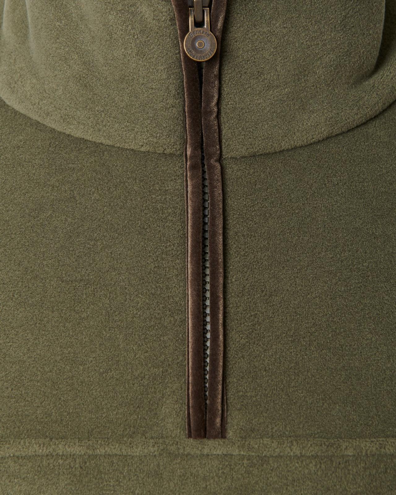 Bernard Weatherill 1/4 Zip Fleece Jacket Forest Green-MALFORD OF LONDON SAVILE ROW MENSWEAR OUTLET