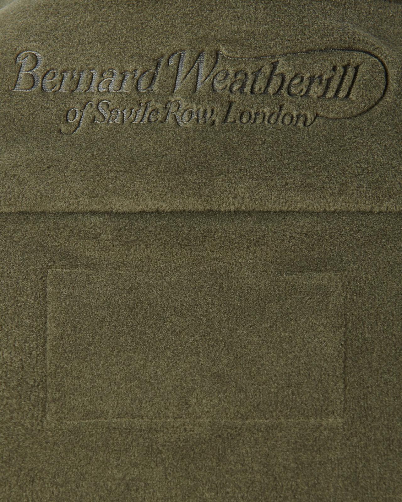 Bernard Weatherill 1/4 Zip Fleece Jacket Forest Green-MALFORD OF LONDON SAVILE ROW MENSWEAR OUTLET