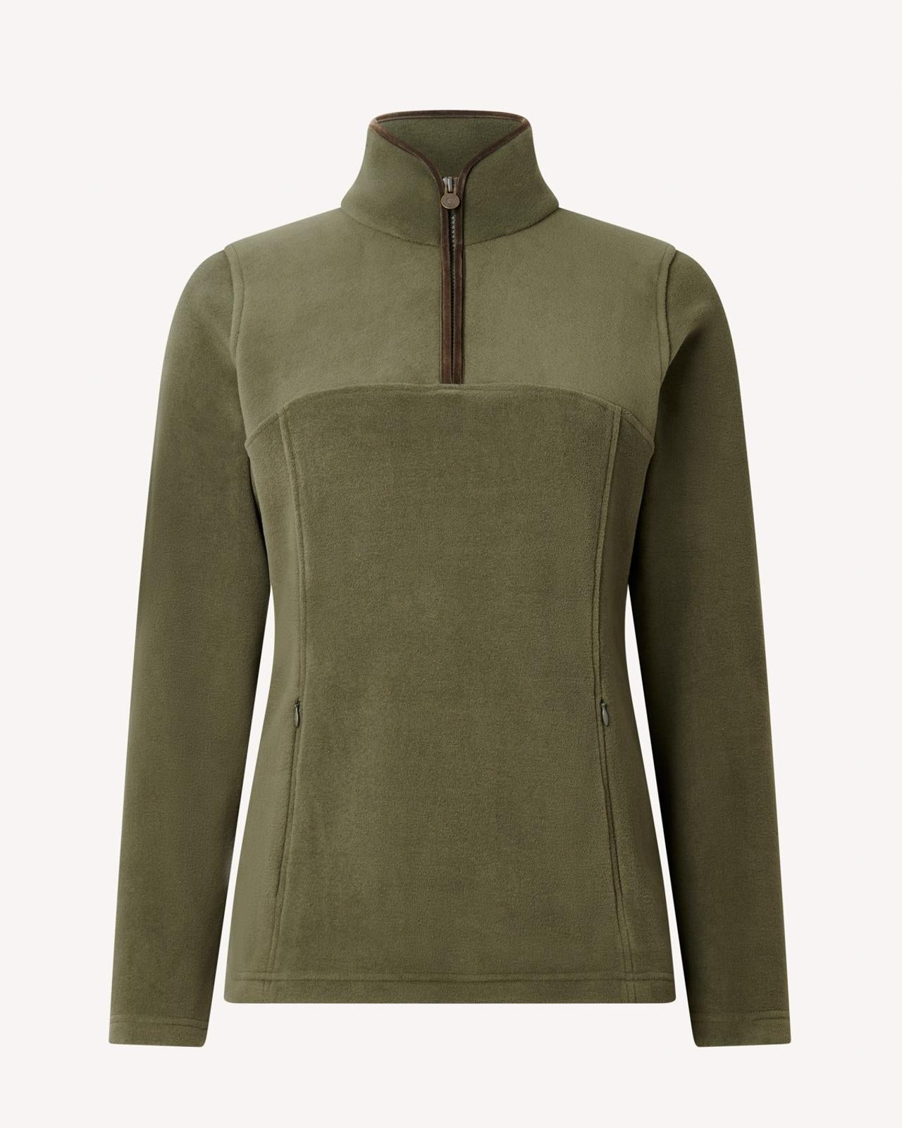 Bernard Weatherill 1/4 Zip Fleece Jacket Forest Green-MALFORD OF LONDON SAVILE ROW MENSWEAR OUTLET