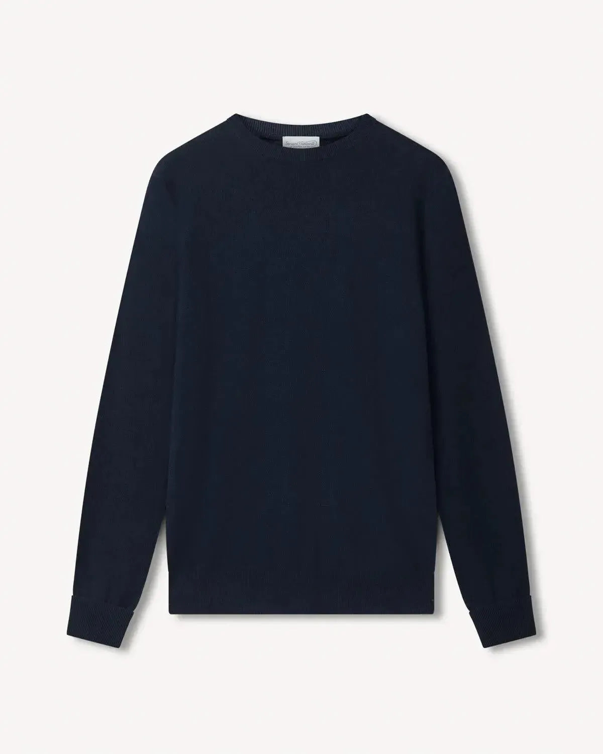 Bernard Weatherill Cashmere Mix Crew Neck Navy-MALFORD OF LONDON SAVILE ROW MENSWEAR OUTLET