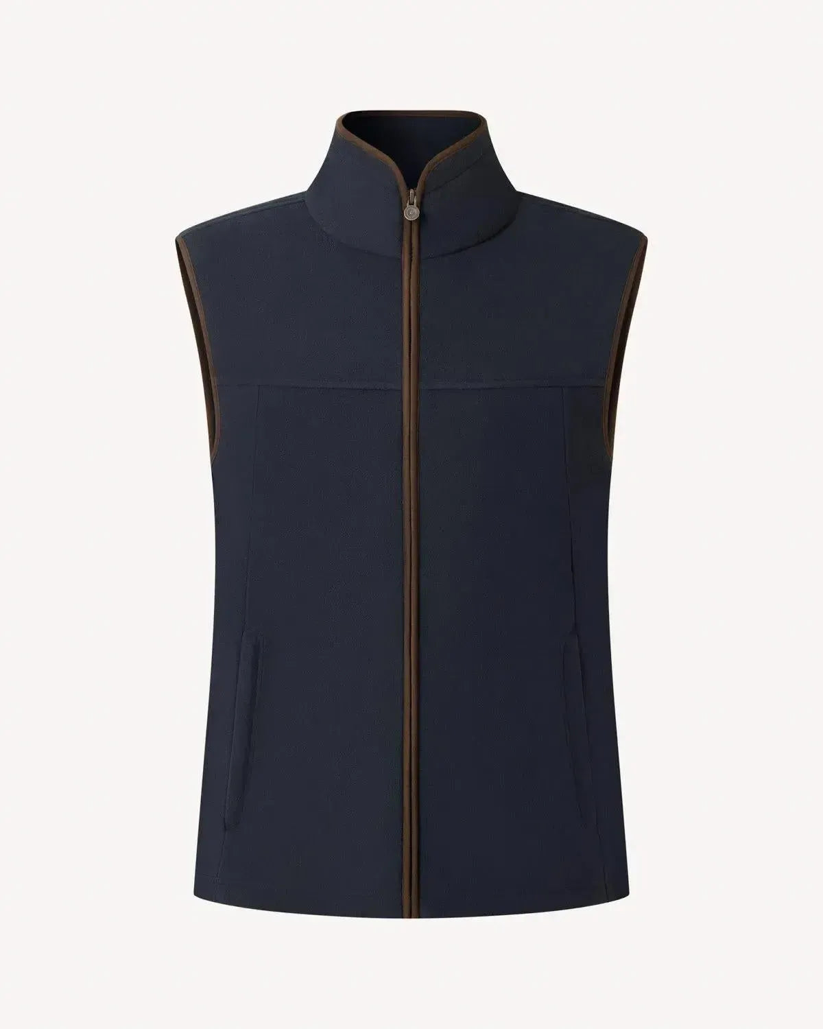 Bernard Weatherill Fleece Gilet Midnight Blue-MALFORD OF LONDON SAVILE ROW MENSWEAR OUTLET
