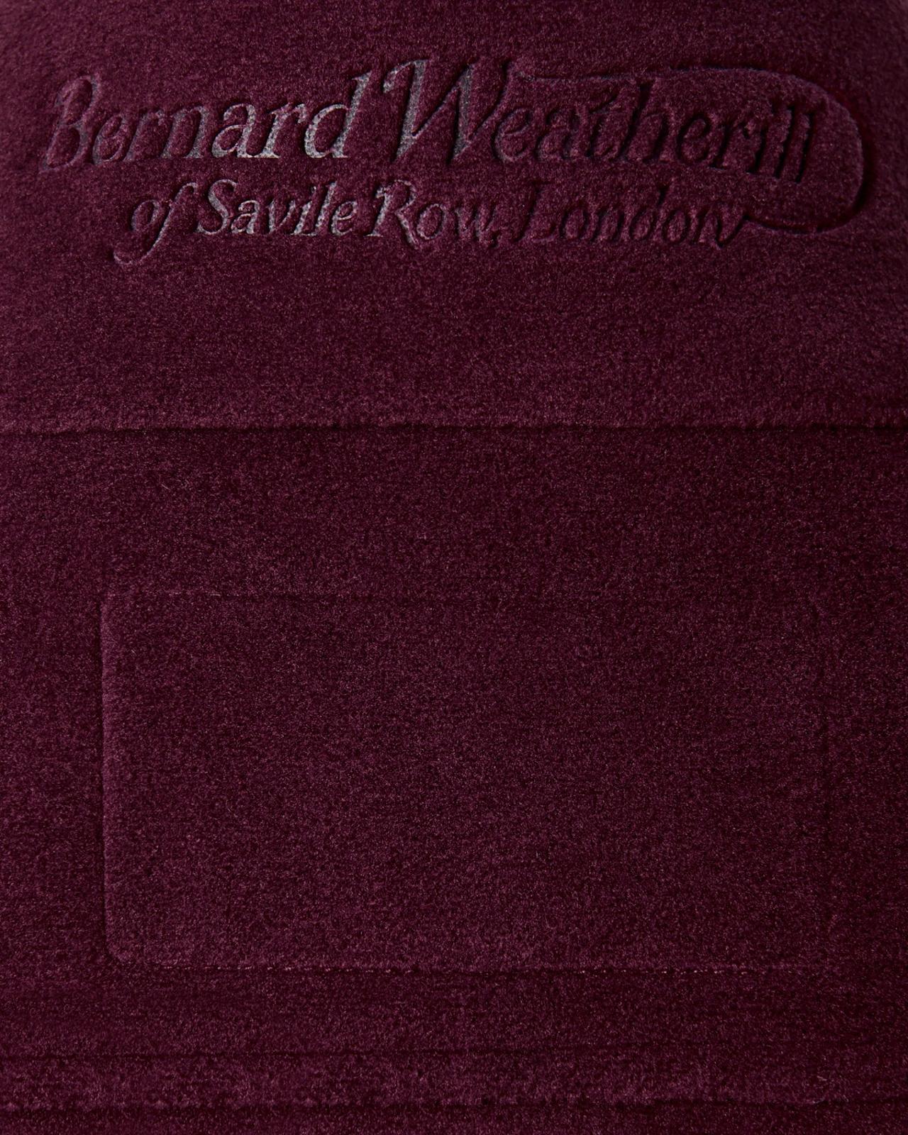 Bernard Weatherill Full Zip Fleece Gilet Aubergine-MALFORD OF LONDON SAVILE ROW MENSWEAR OUTLET