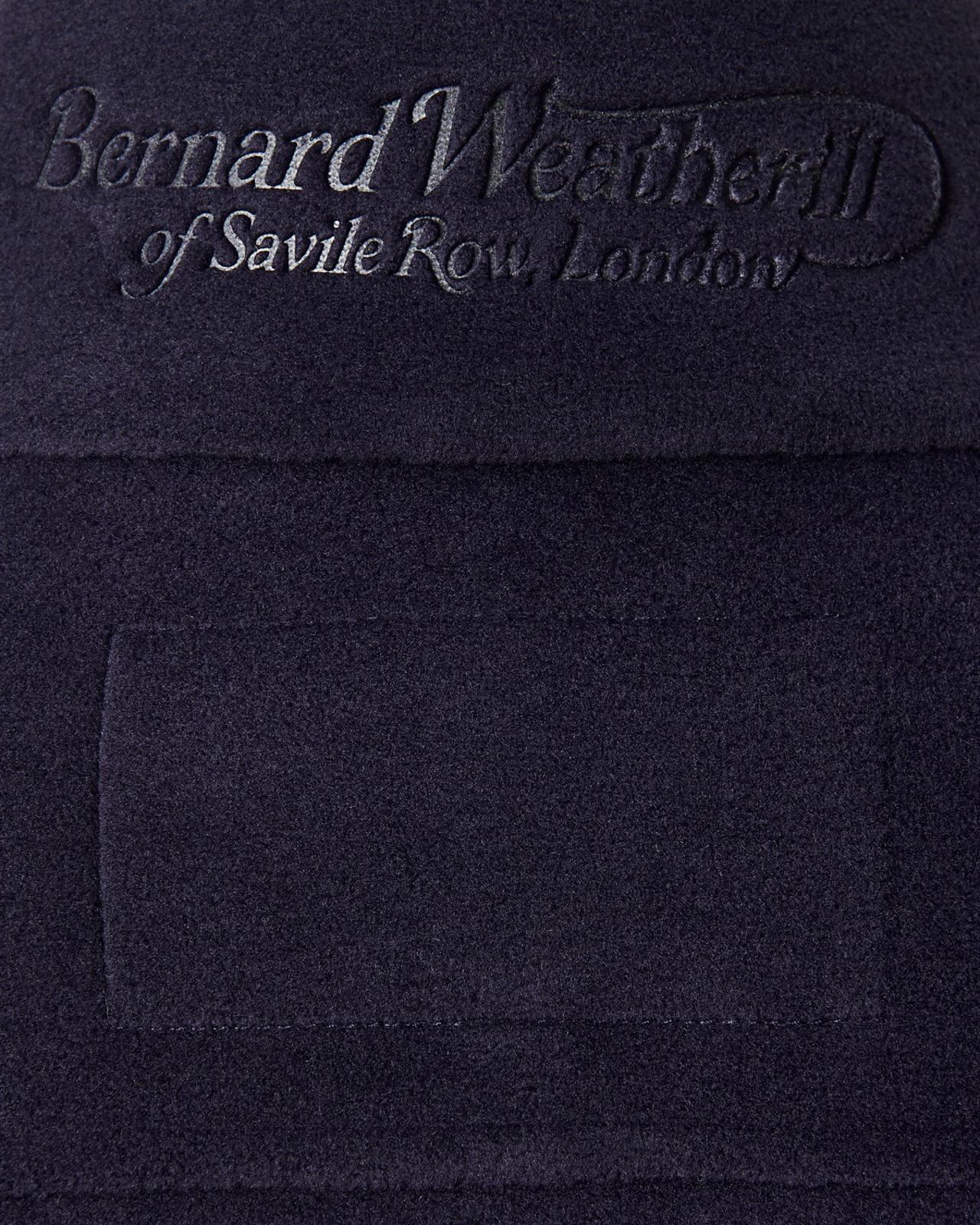 Bernard Weatherill Full Zip Fleece Gilet Dark Navy-MALFORD OF LONDON SAVILE ROW MENSWEAR OUTLET