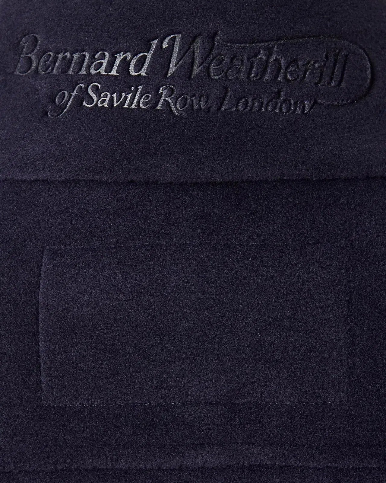 Bernard Weatherill Full Zip Fleece Gilet Dark Navy-MALFORD OF LONDON SAVILE ROW MENSWEAR OUTLET