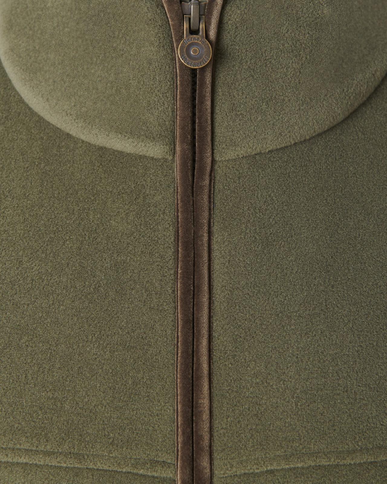 Bernard Weatherill Full Zip Fleece Gilet Forest Green-MALFORD OF LONDON SAVILE ROW MENSWEAR OUTLET