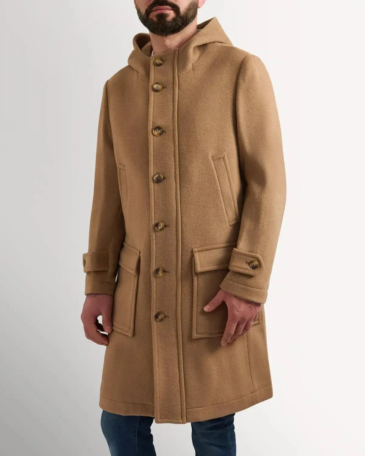 Bernard Weatherill Wool Cashmere Parker Camel-MALFORD OF LONDON SAVILE ROW MENSWEAR OUTLET