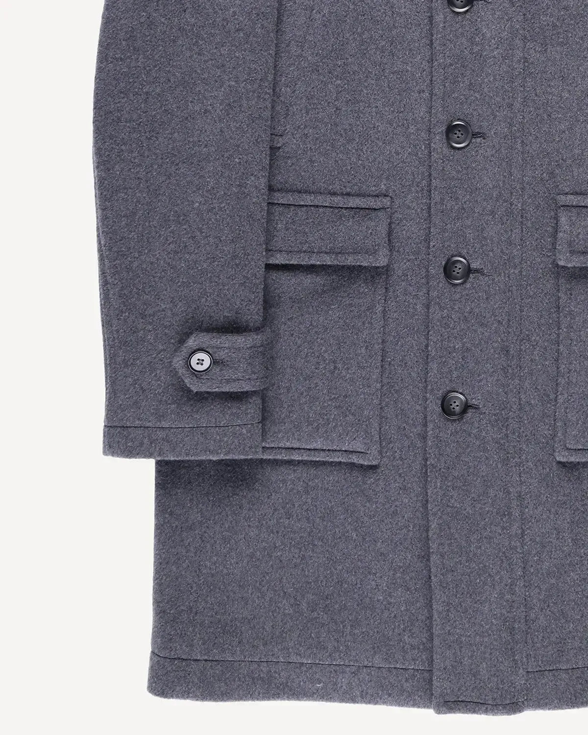 Bernard Weatherill Wool Cashmere Parker Grey-MALFORD OF LONDON SAVILE ROW MENSWEAR OUTLET