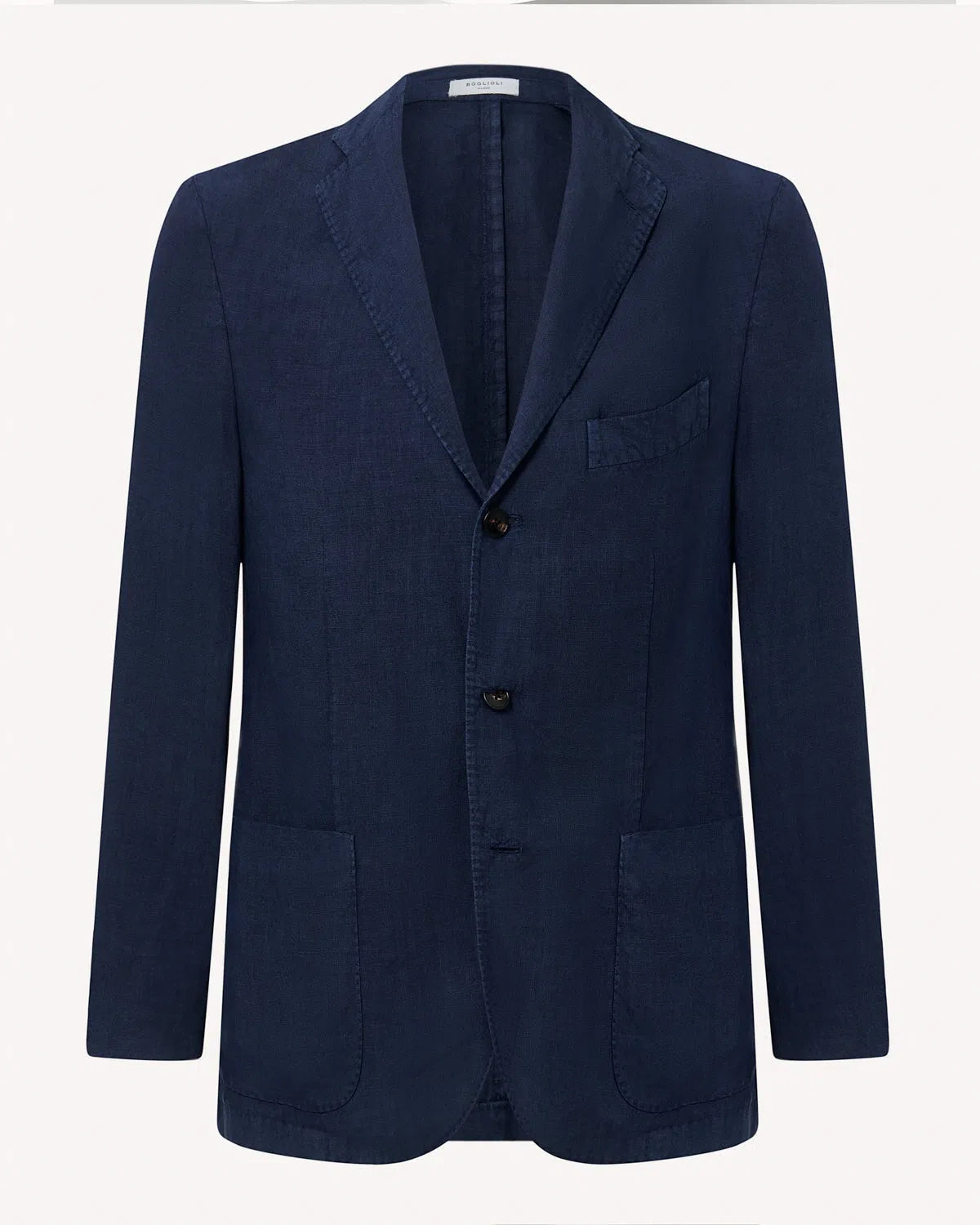 Boglioli L/W Linen K-Jacket - Navy-MALFORD OF LONDON SAVILE ROW MENSWEAR OUTLET